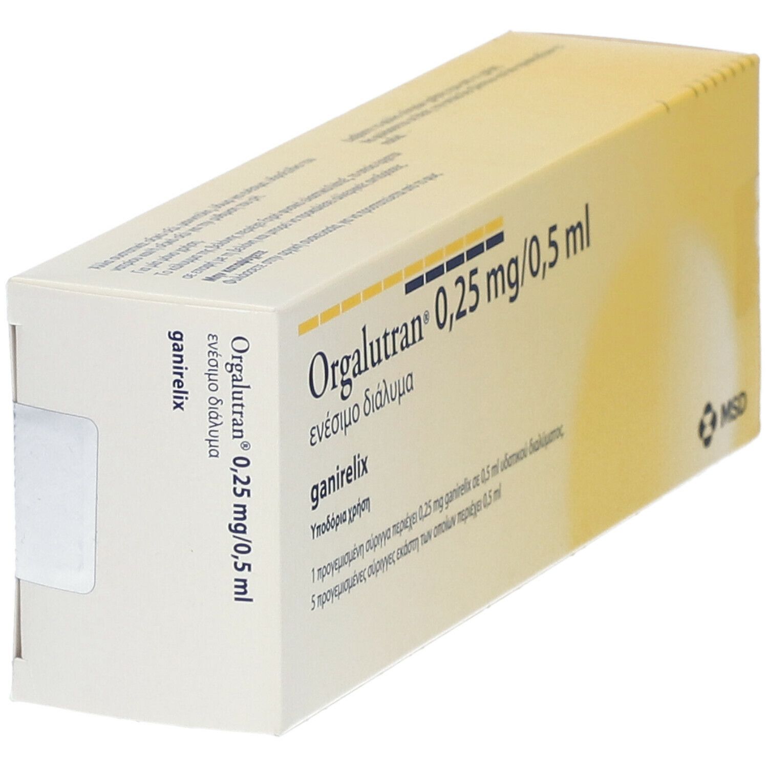 Orgalutran 0,25 mg/0,5 ml Inj.-Lsg.i.e.Fertigspr. 1x5 St Injektionslösung