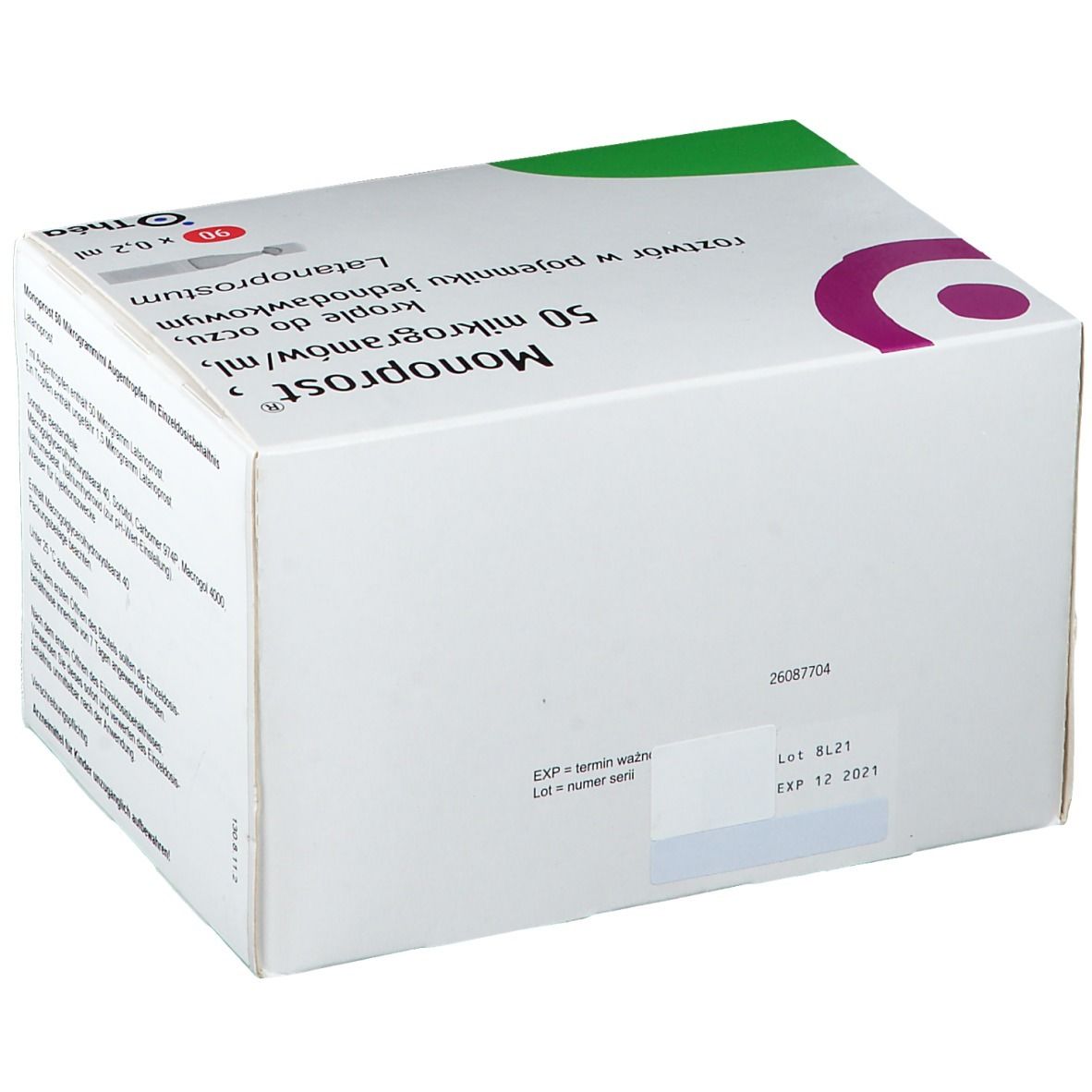 MONOPROST 50 Mikrogramm/ml Augentr.in Einzeldosen