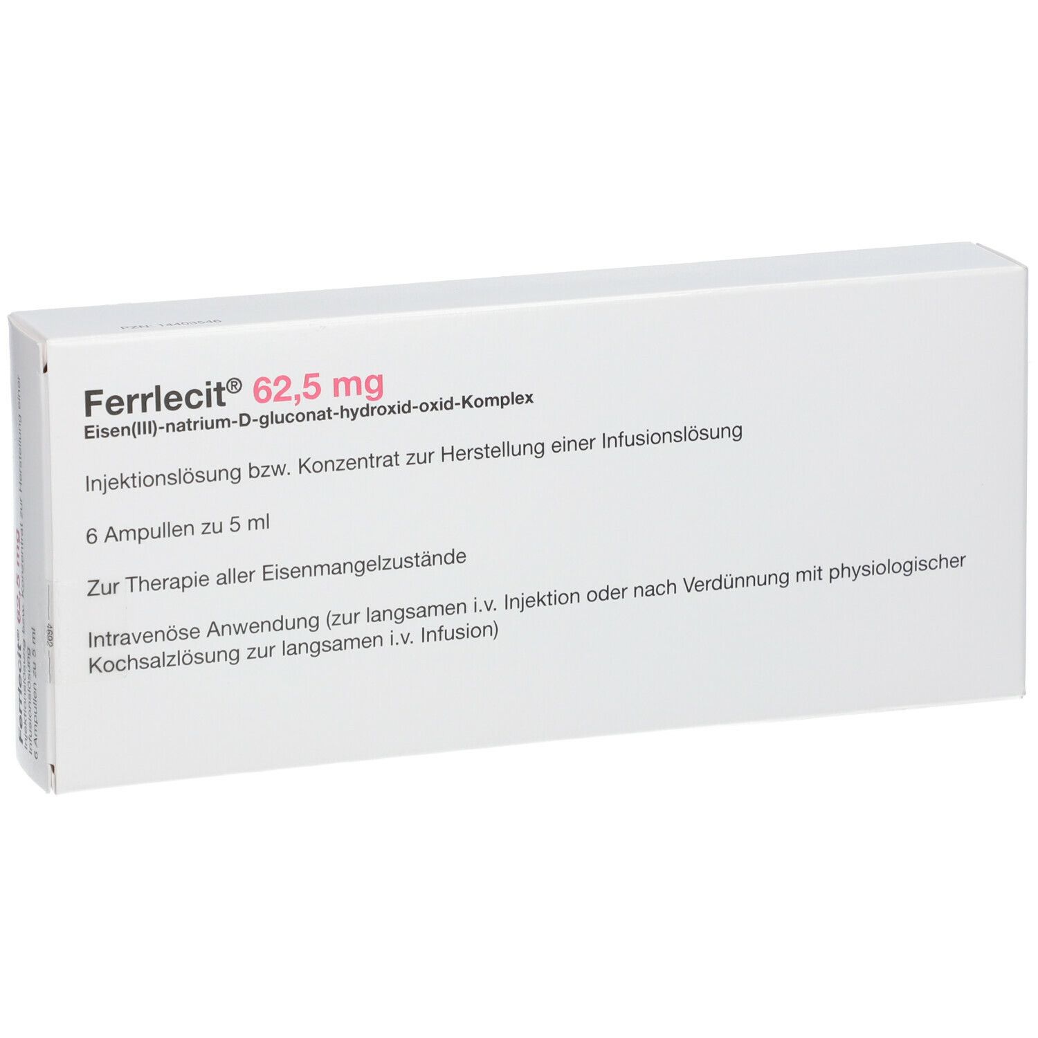 Ferrlecit® 62.5MgAmpullen
