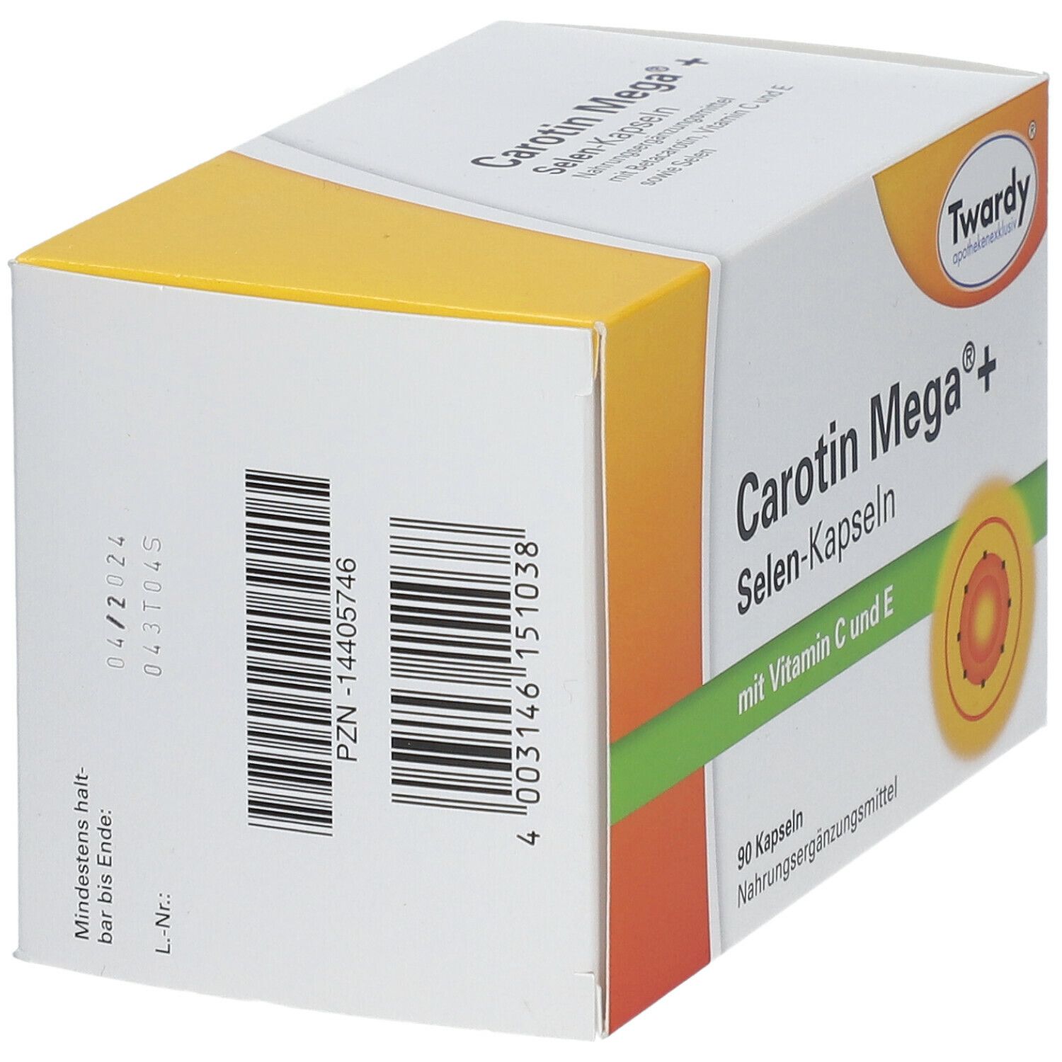 Carotin MEGA+Selen Kapseln 90 St