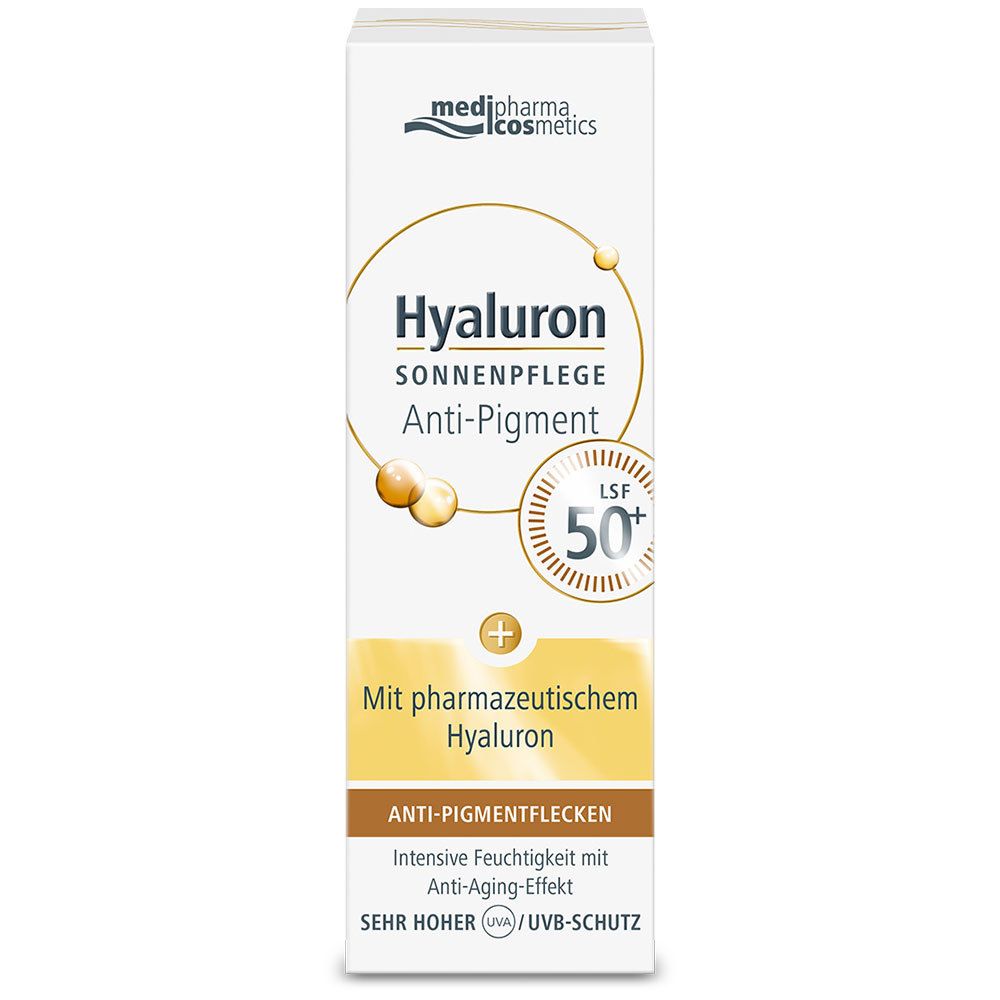 medipharma cosmetics Hyaluron Sonnenpflege Anti-Pigment LSF 50+