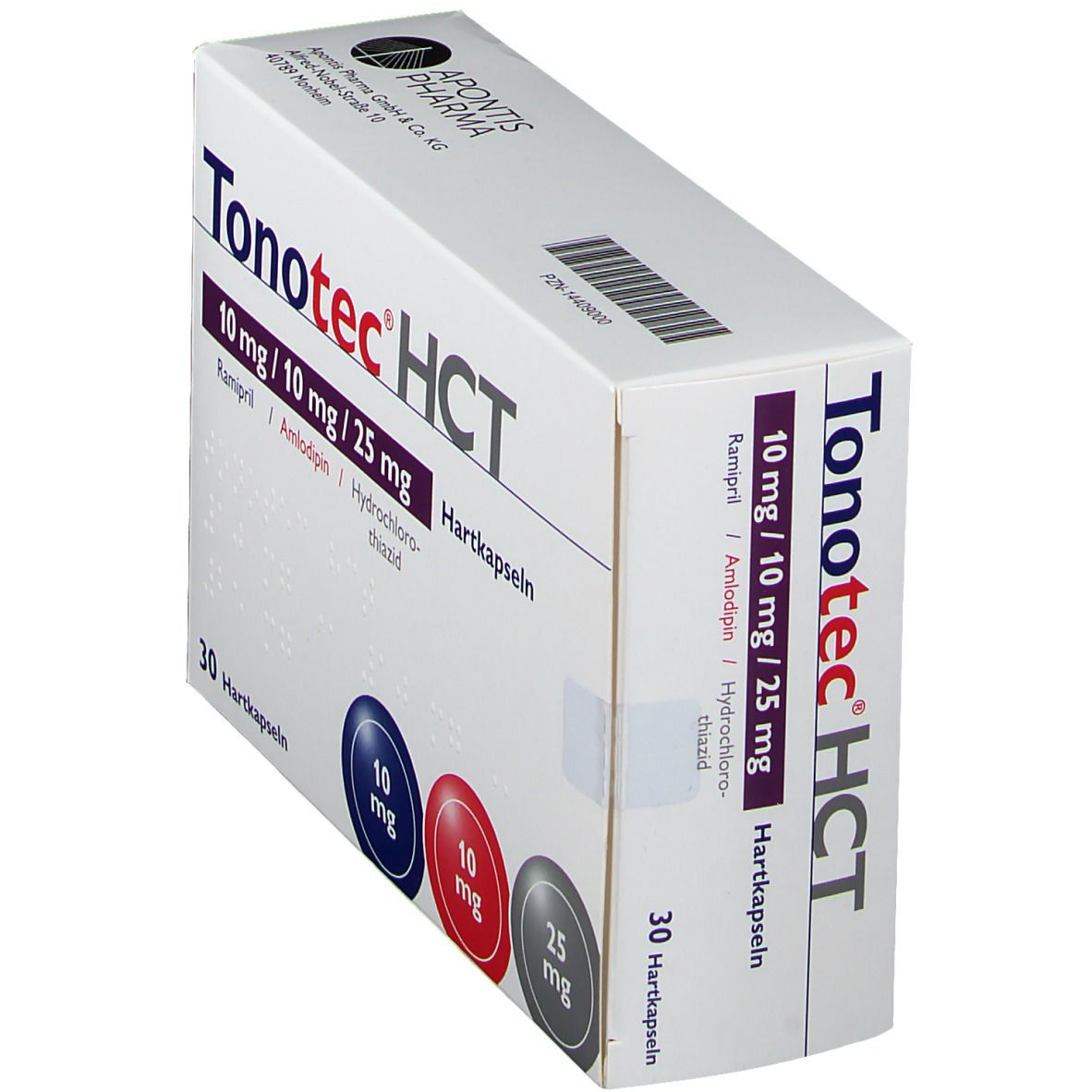 Tonotec HCT 10 mg/10 mg/25 mg Hartkapseln 30 St