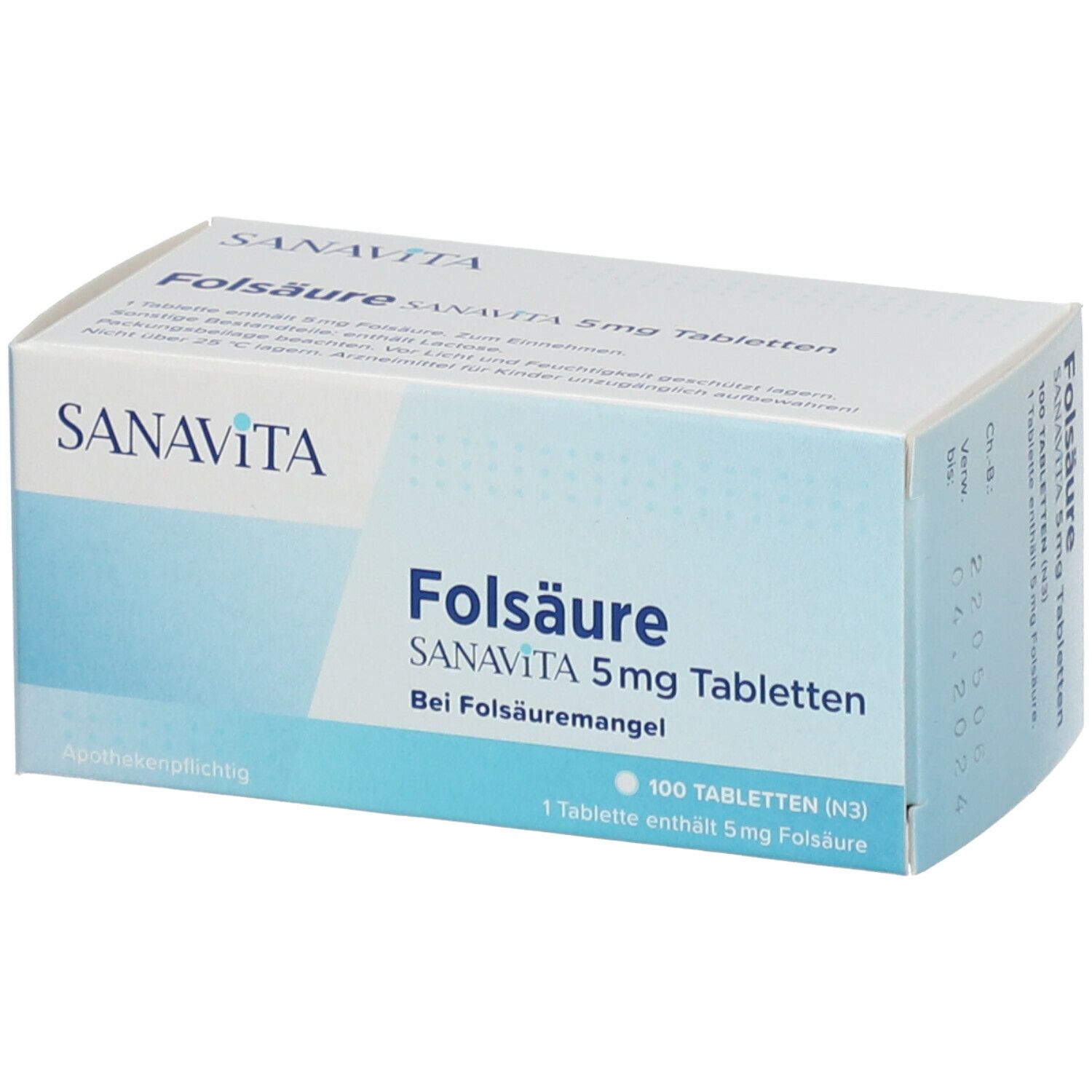 SANAVITA Folsäure 5 mg