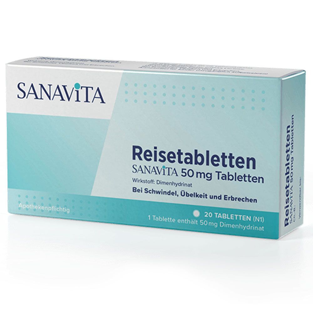 Reisetabletten Sanavita 50 mg