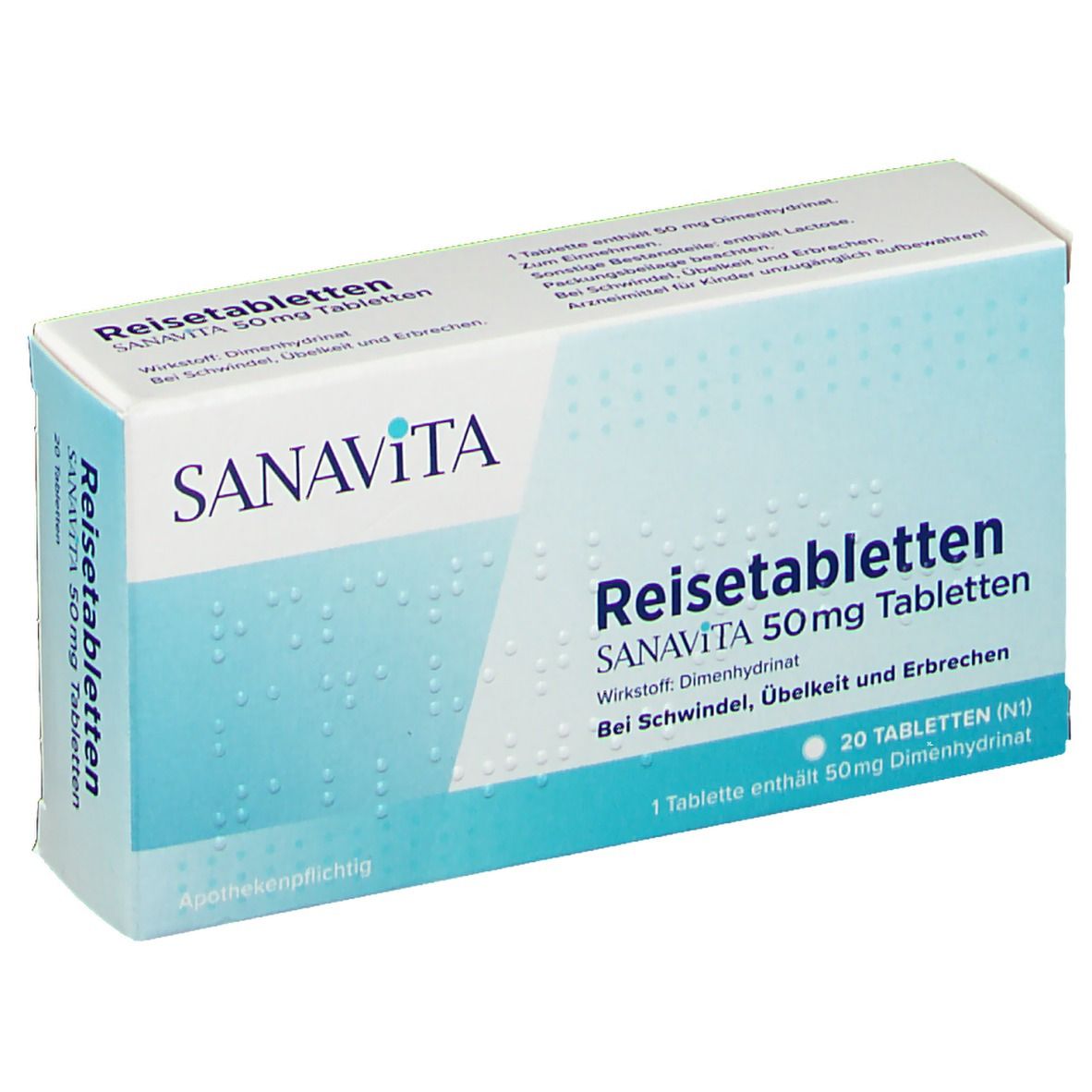  Reisetabletten SANAVITA 50 mg
