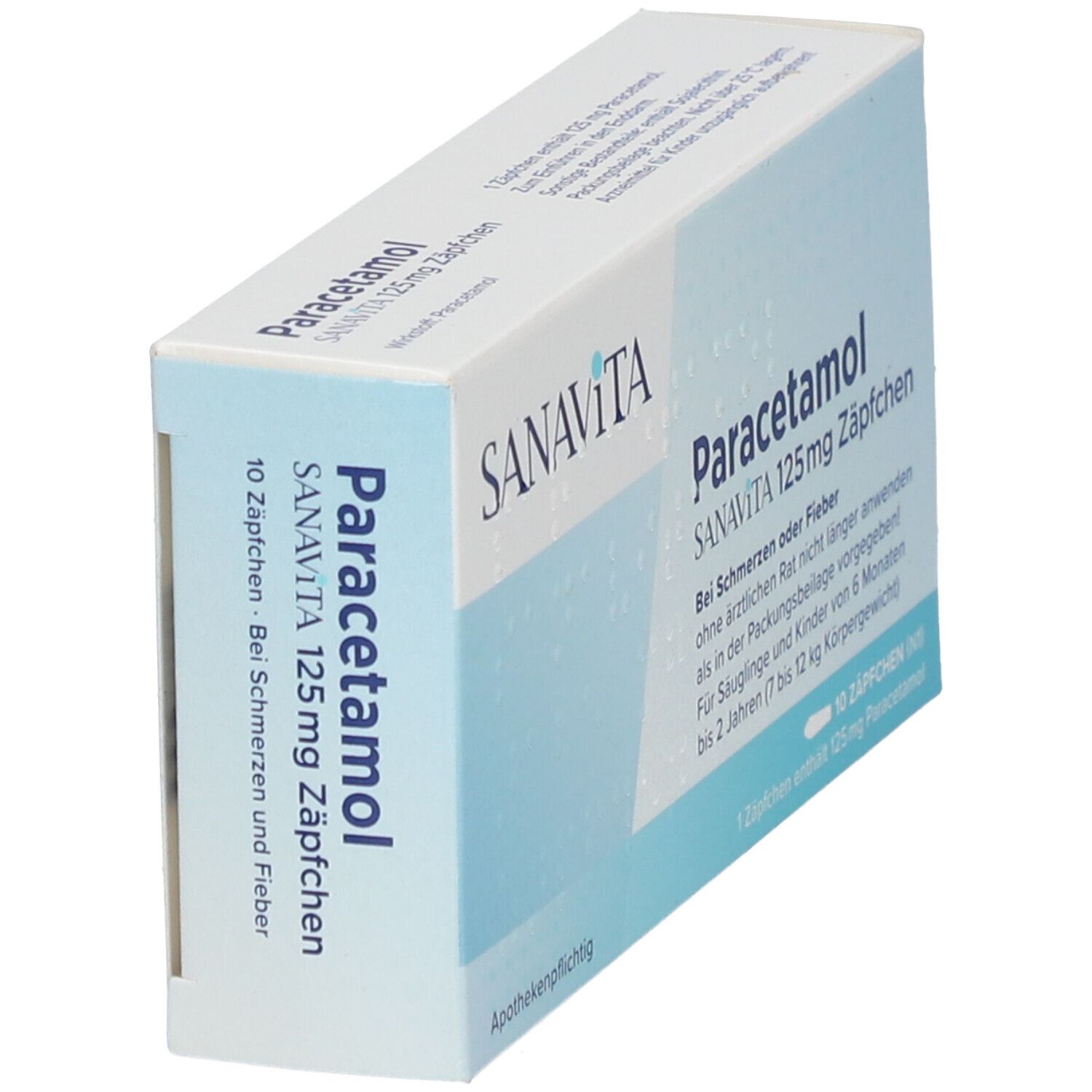 Sanavita Paracetamol 125 mg Zäpfchen