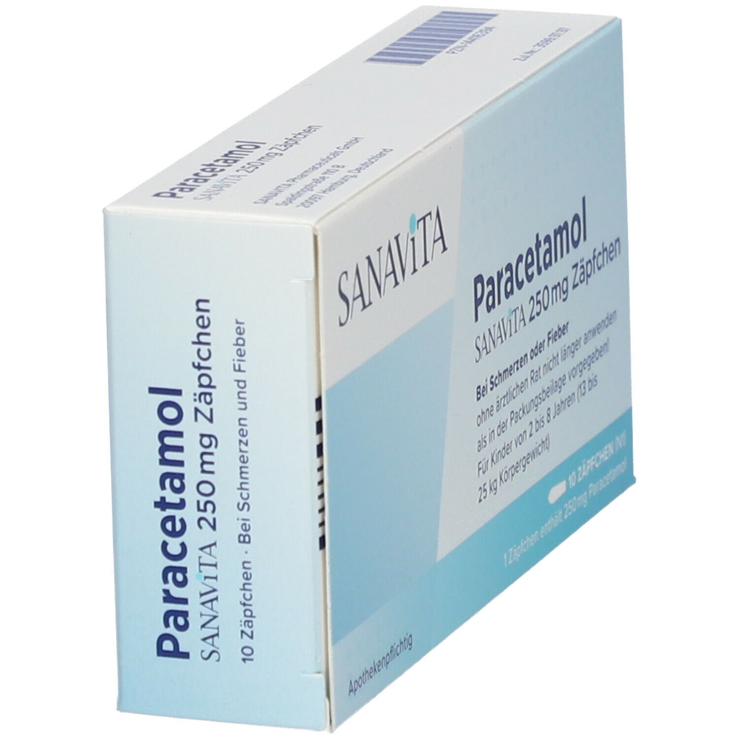 Paracetamol Sanavita 250 mg Zäpfchen