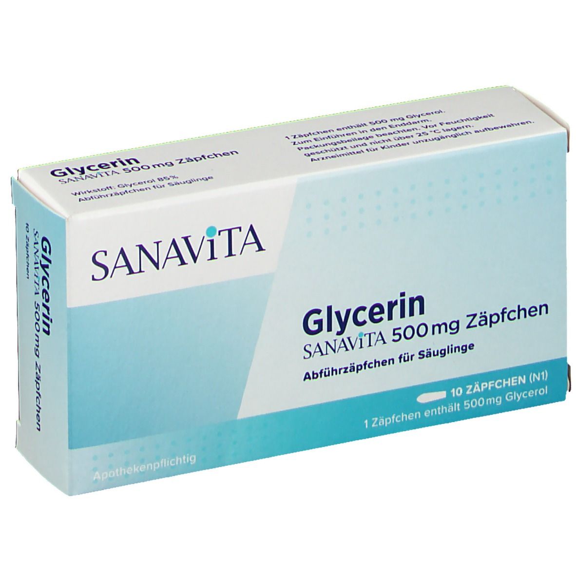 Glycerin Sanavita 500 mg Zäpfchen