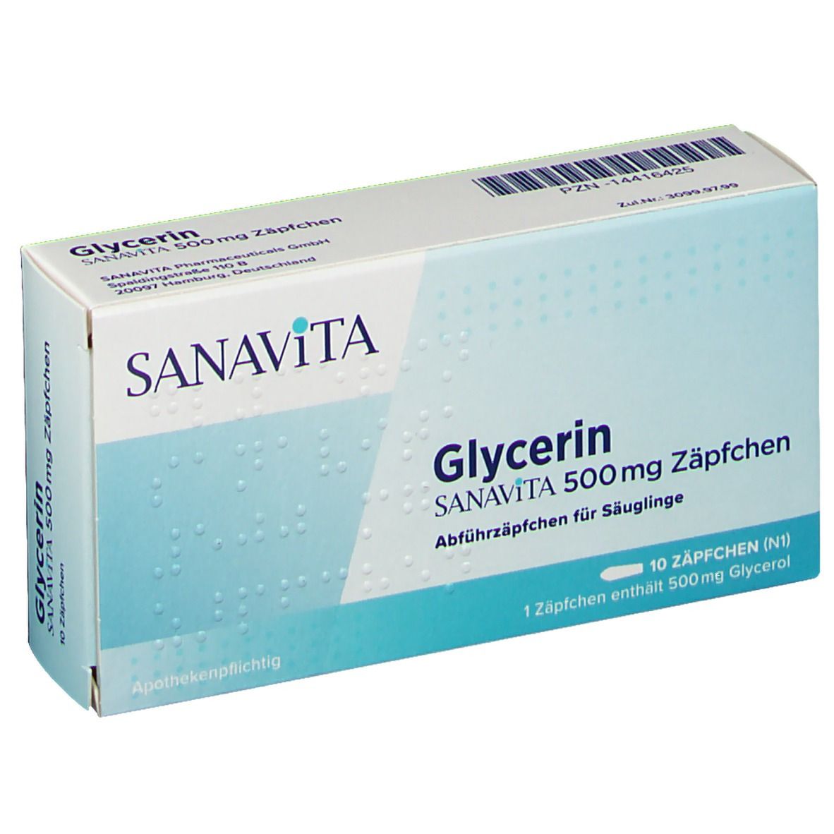 Glycerin Sanavita 500 mg Zäpfchen