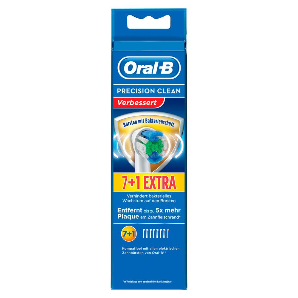 Oral-B® Aufsteckbürsten Precision Clean Bakterienschutz 7er +1