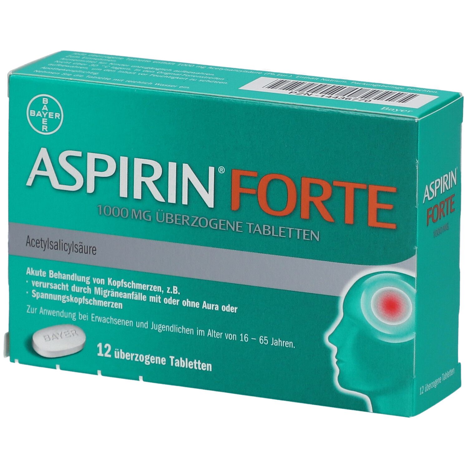 Bayer Vital Aspirin® Forte 1000 mg überzogene Tabletten