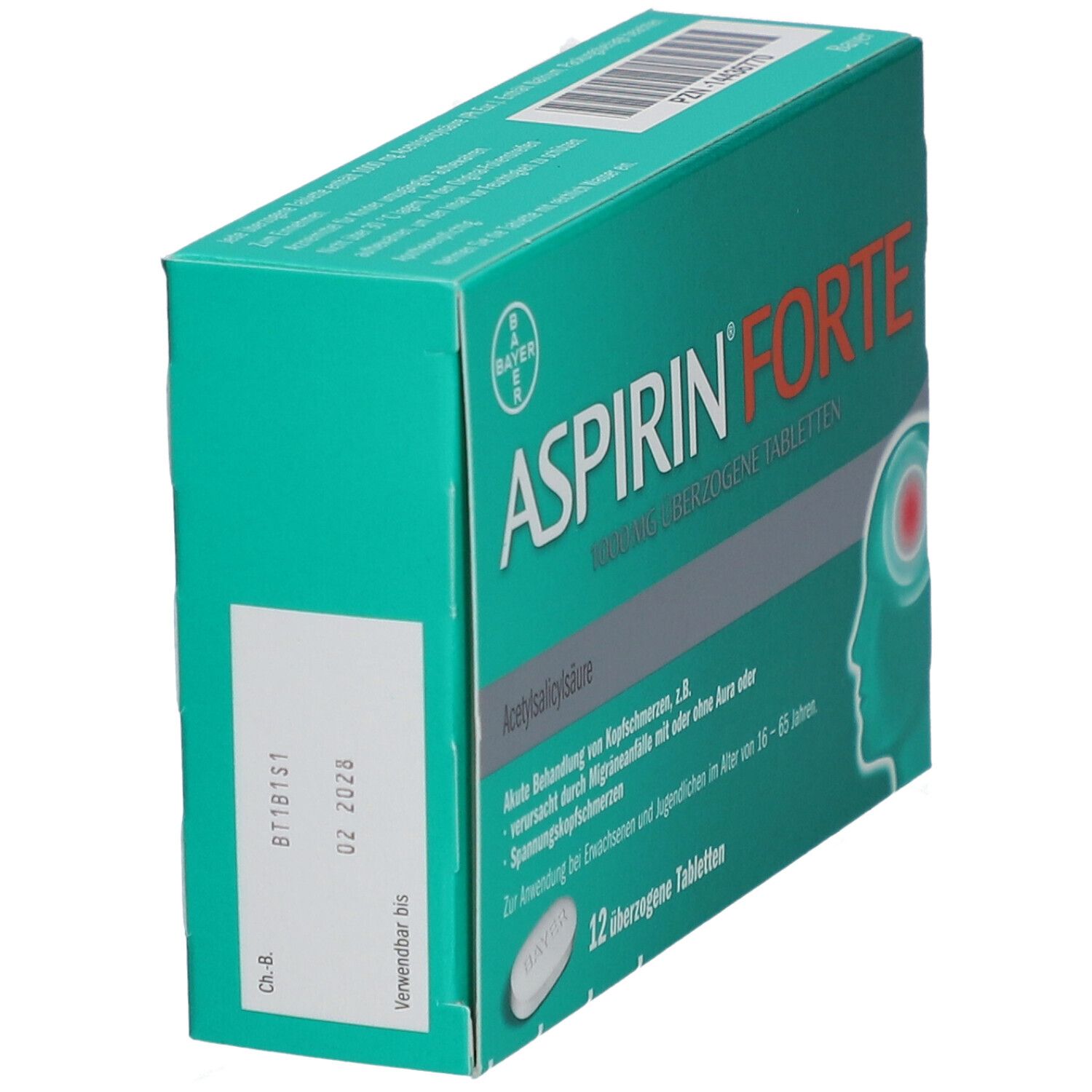Bayer Vital Aspirin® Forte 1000 mg überzogene Tabletten