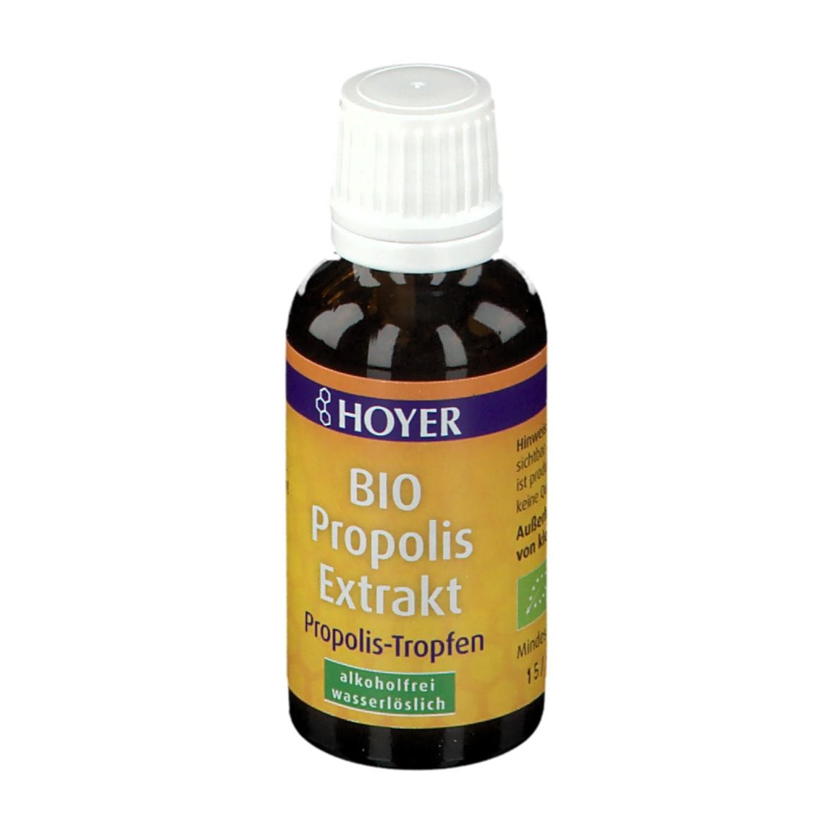 HOYER Propolis Extrakt Bio alkoholfrei wasserlöslich