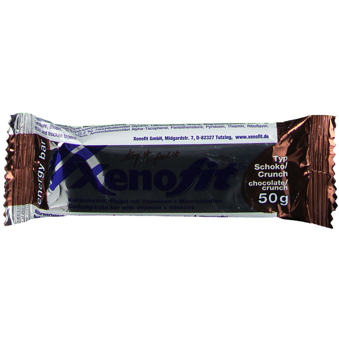 Xenofit energy bar Schoko/Crunch 50 g Riegel