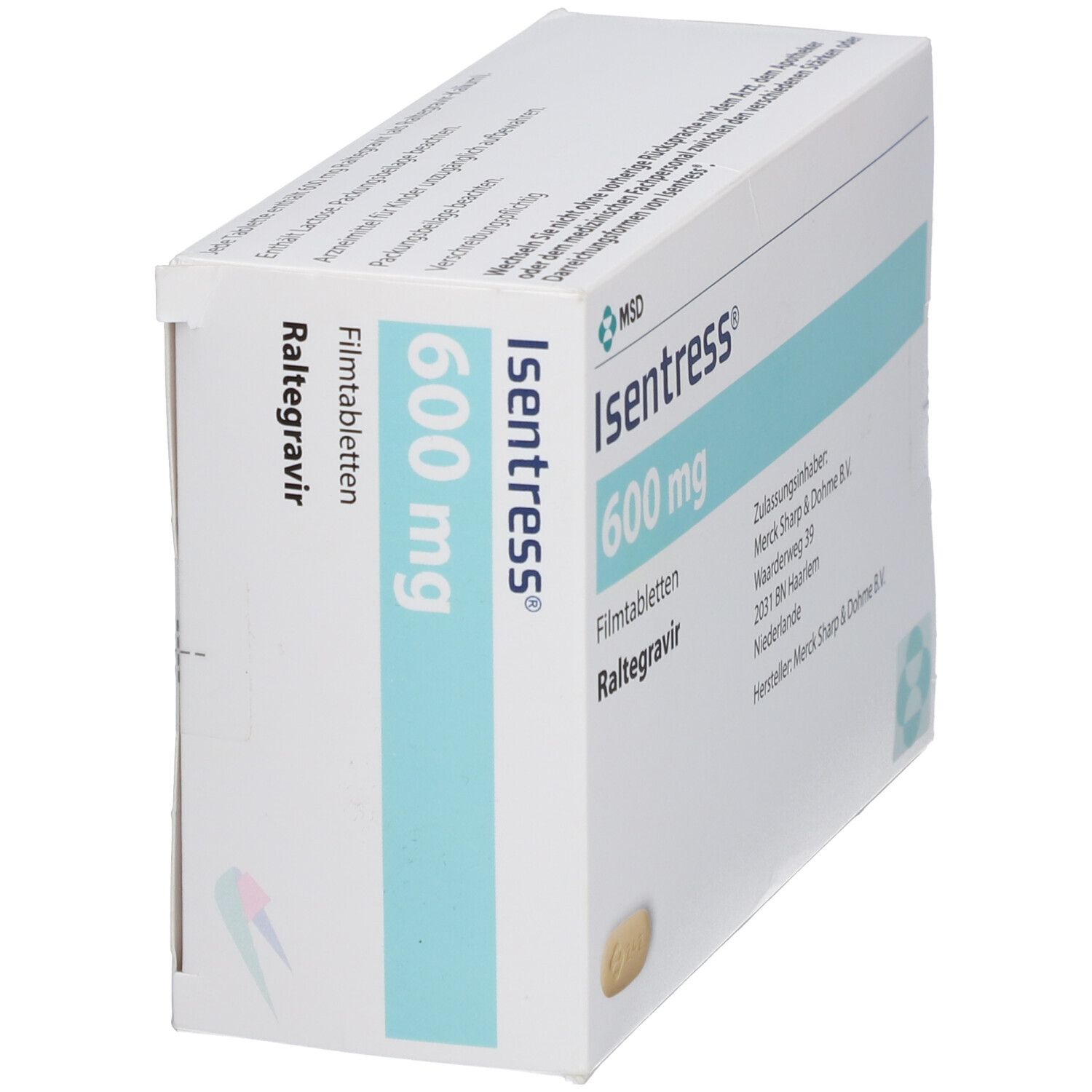 Isentress 600 mg Filmtabletten 180 St