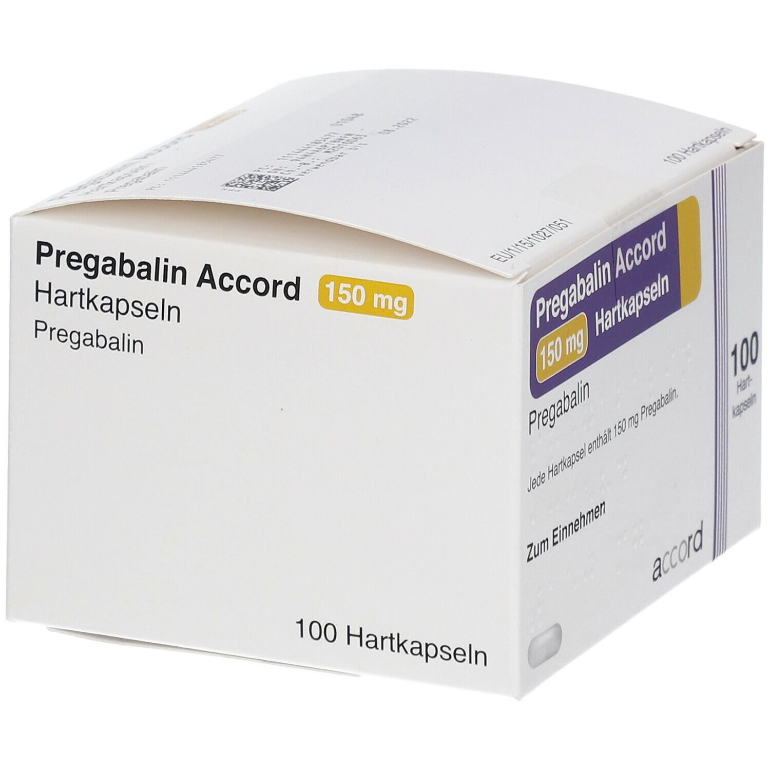 Pregabalin Accord 150 mg Hartkapseln 100 St