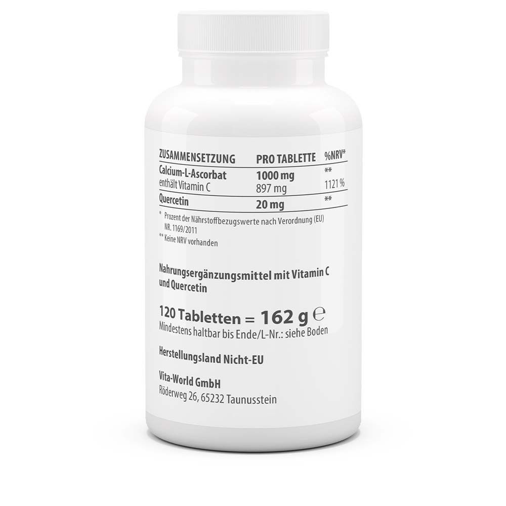 Rückseite der weißen Flasche. Enthält Informationen zu Inhaltsstoffen, Nährwerten und Hersteller.