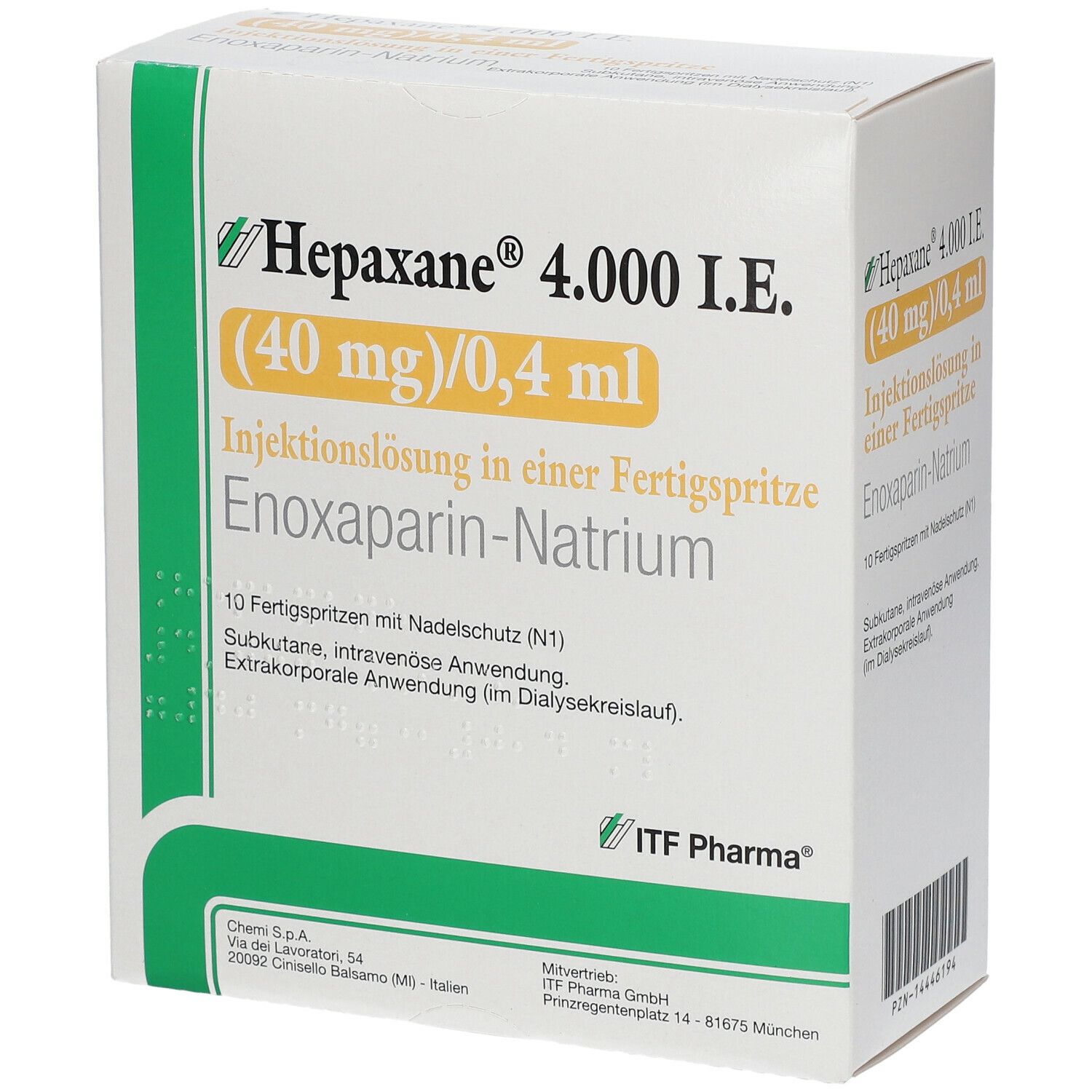 Hepaxane 4.000 I.E. 40 mg/0,4 ml