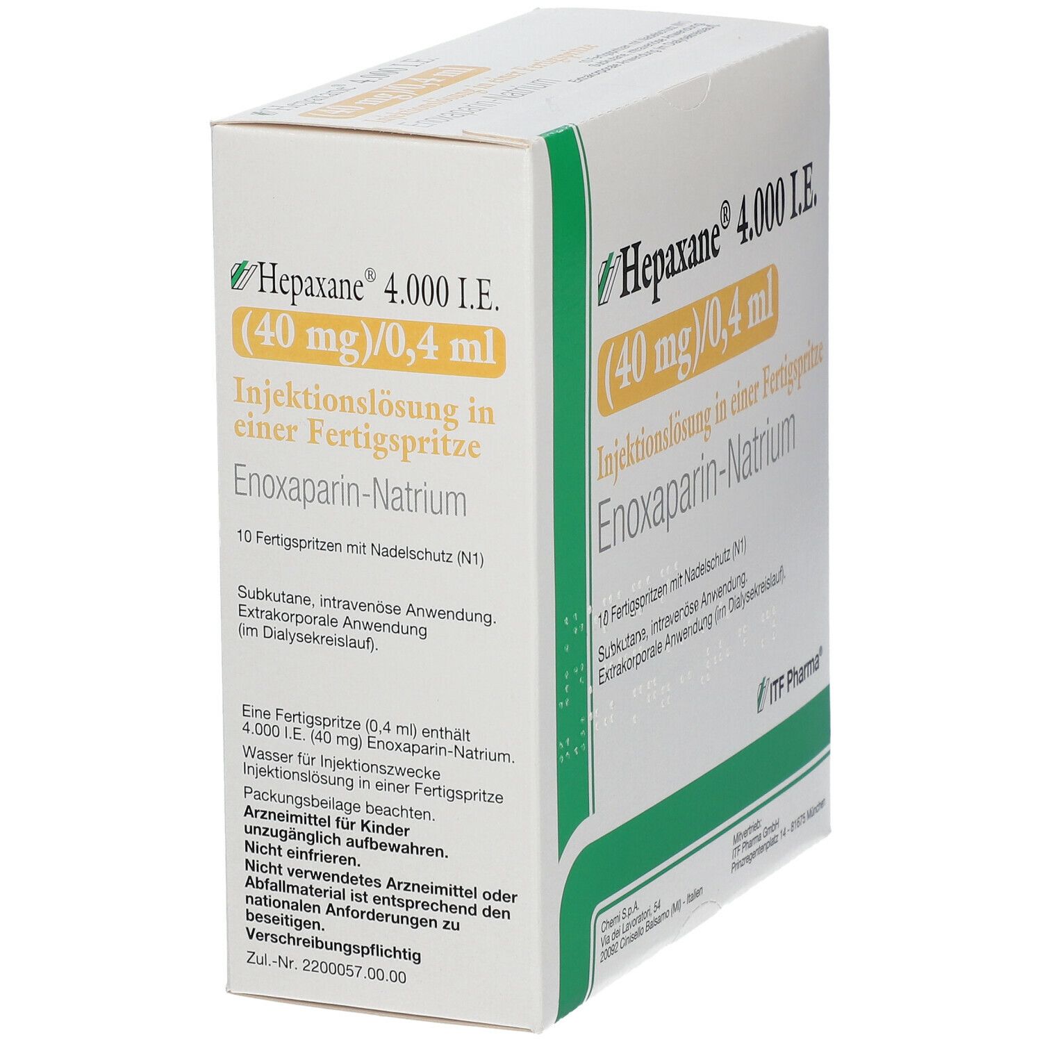 Hepaxane 4.000 I.E. 40 mg/0,4 ml