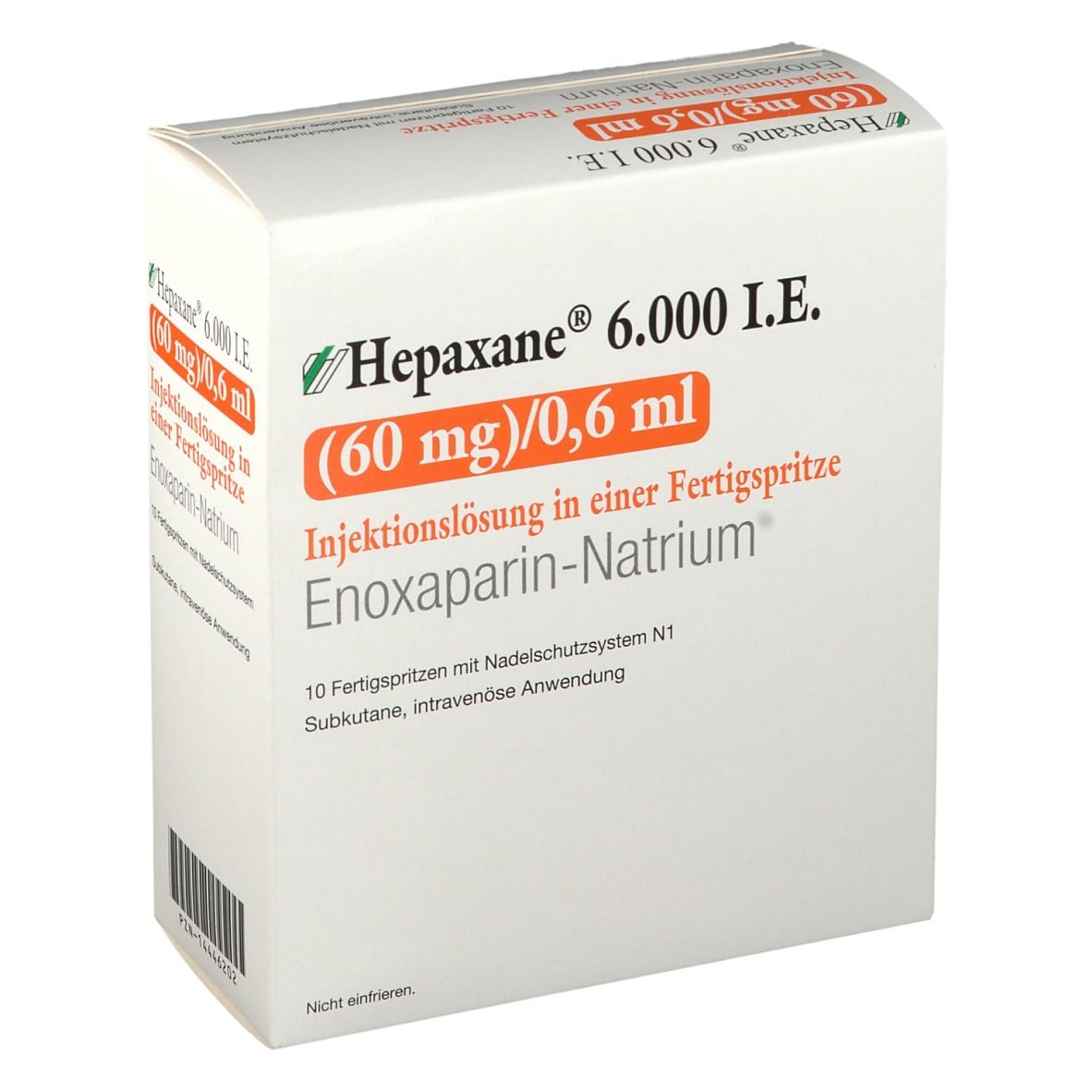 Hepaxane 6.000 I.E. 60 mg/0,6 ml