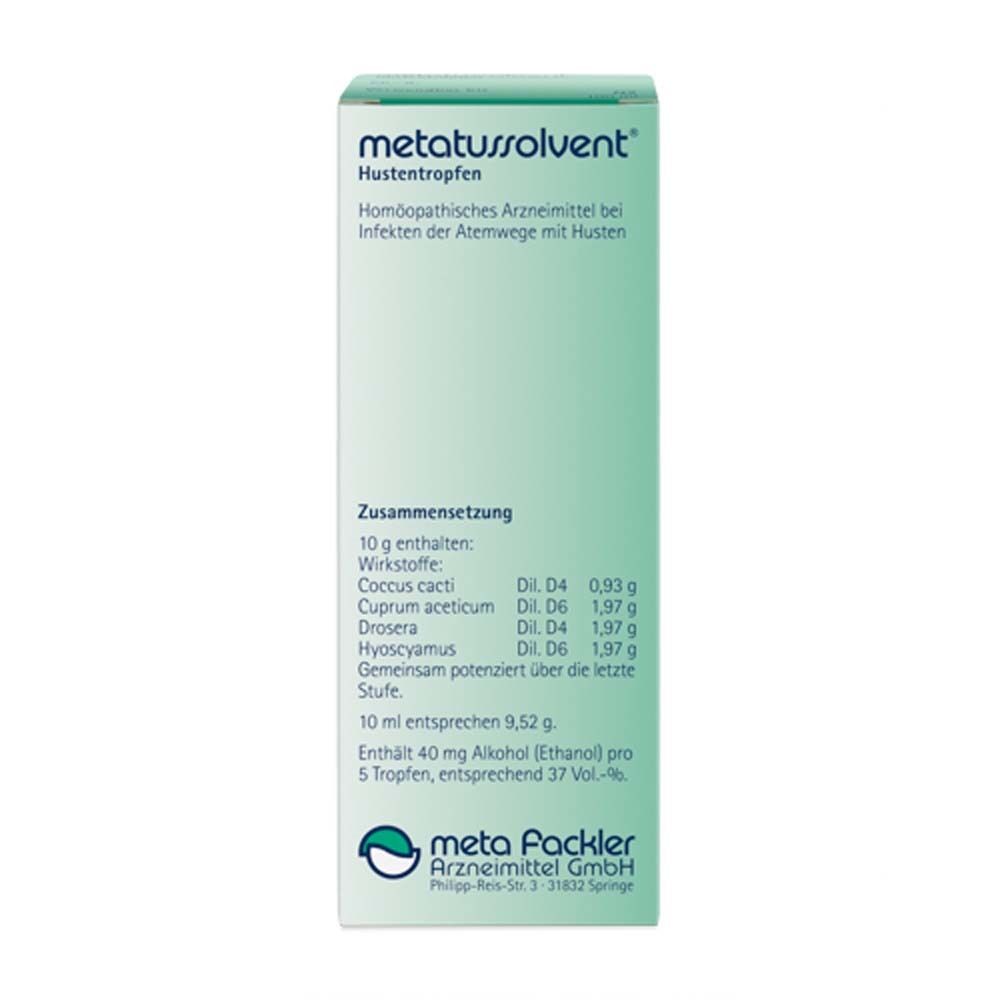 metatussolvent Hustentropfen