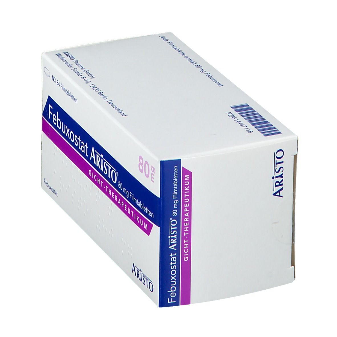 Febuxostat Aristo 80 mg Filmtabletten 84 St