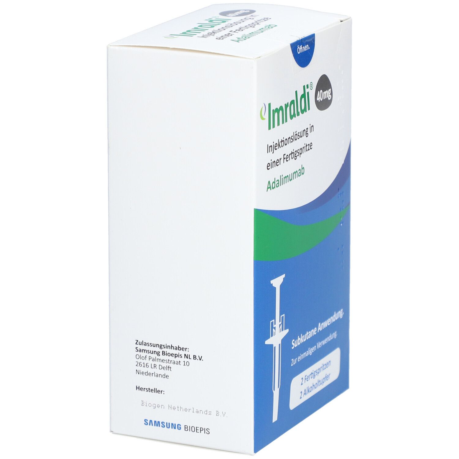 Imraldi 40 mg/0,8 ml Inj.-Lösung i.e.Fertigspritze 2 St Injektionslösung