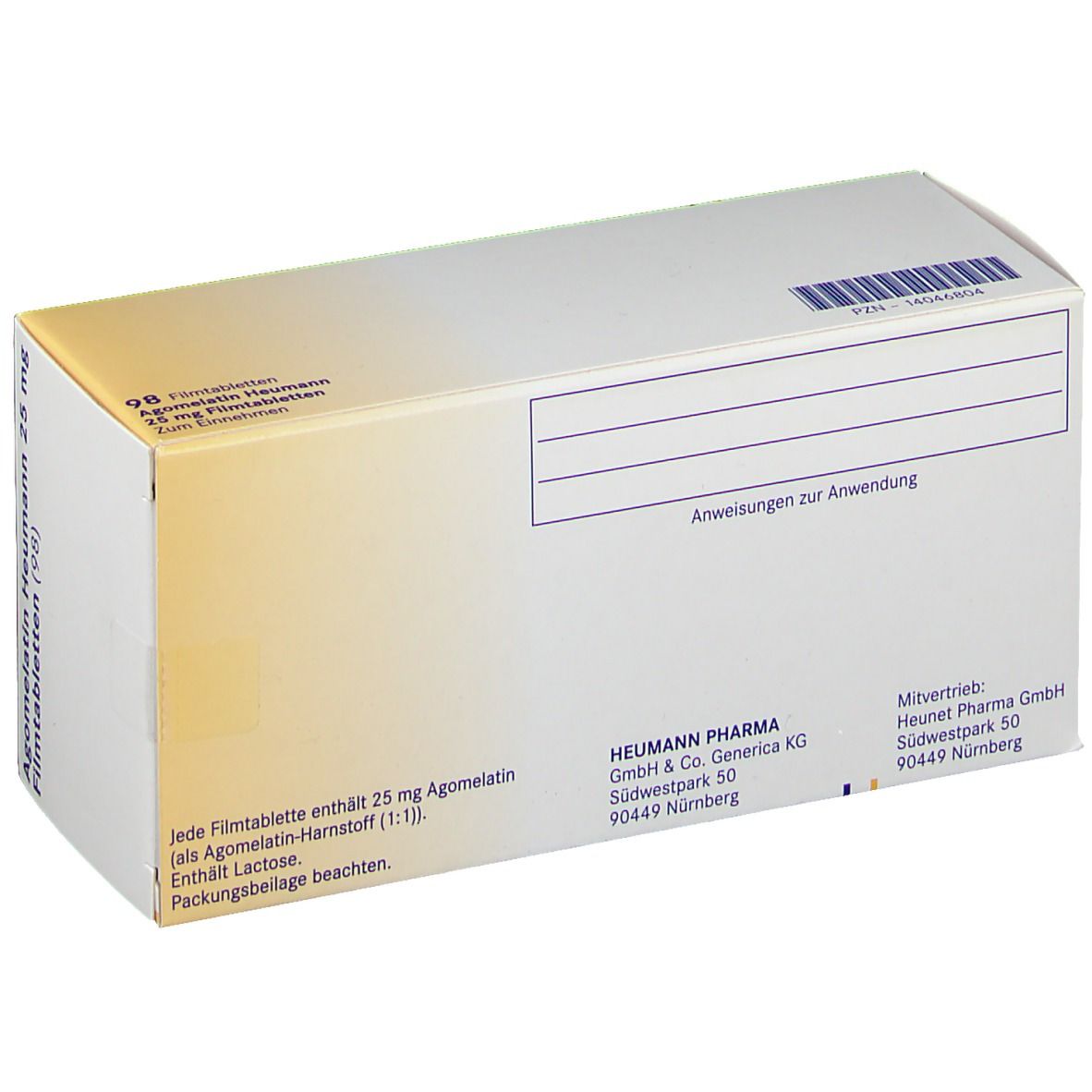 Agomelatin Heumann 25 mg