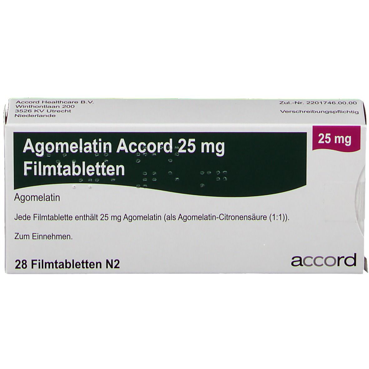Agomelatin Accord 25 mg