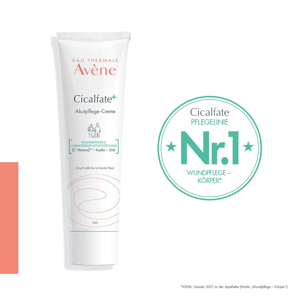 Avène Cicalfate+ Akutpflege-Creme bei trockenen, irritierten und geschädigten Hautstellen