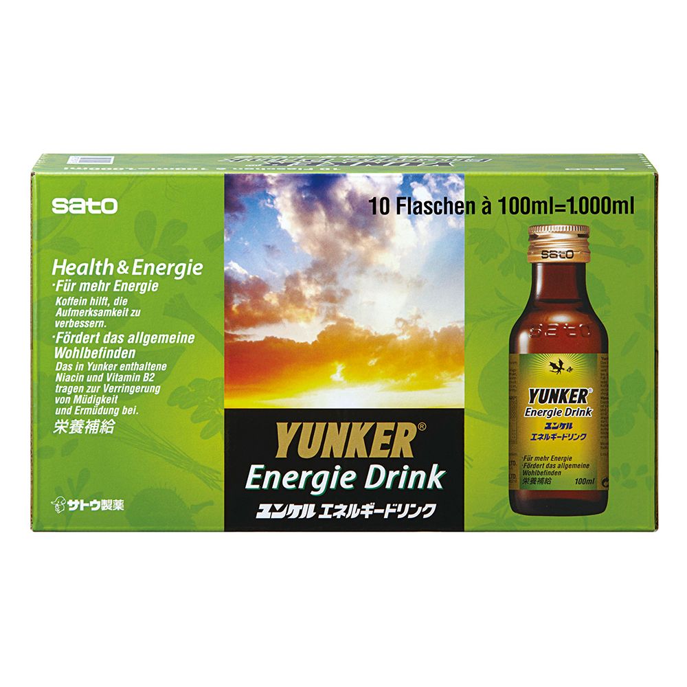 Yunker Energy Drink 10x100 ml Flüssigkeit