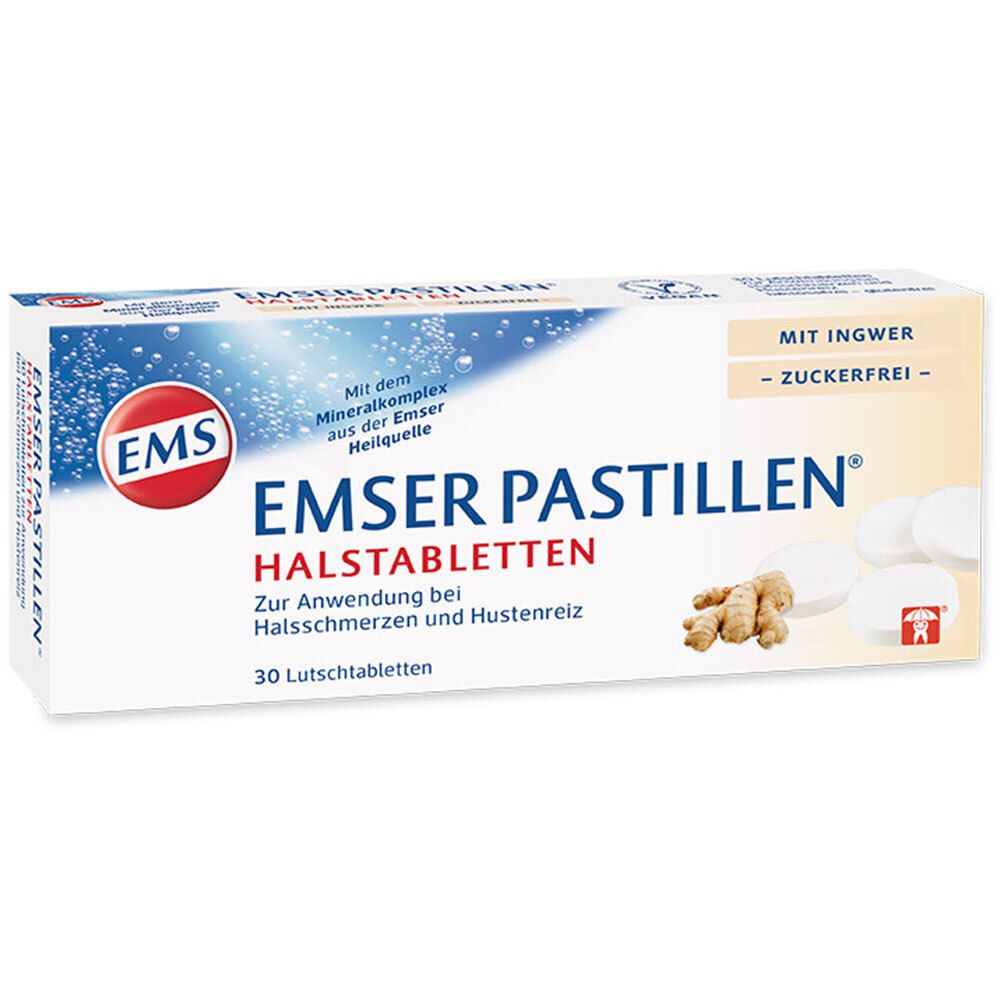 Halstabletten mit Ingwer zuckerfrei 30 St Lutschtabletten