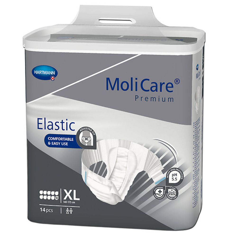 MoliCare Premium Elastic Slip 10 Tropfen Gr. XL 4X14 St Einlagen