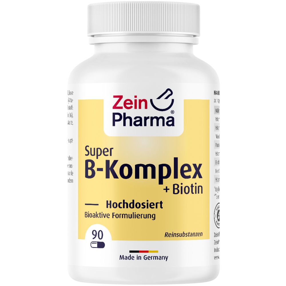 Vitamin B Komplex Kapseln + Biotin Super ZeinPharma 90 St Kapseln