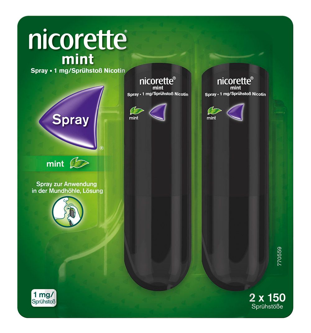 Nicorette Mint Spray 1 mg / Sprühstoß – 2 Stück