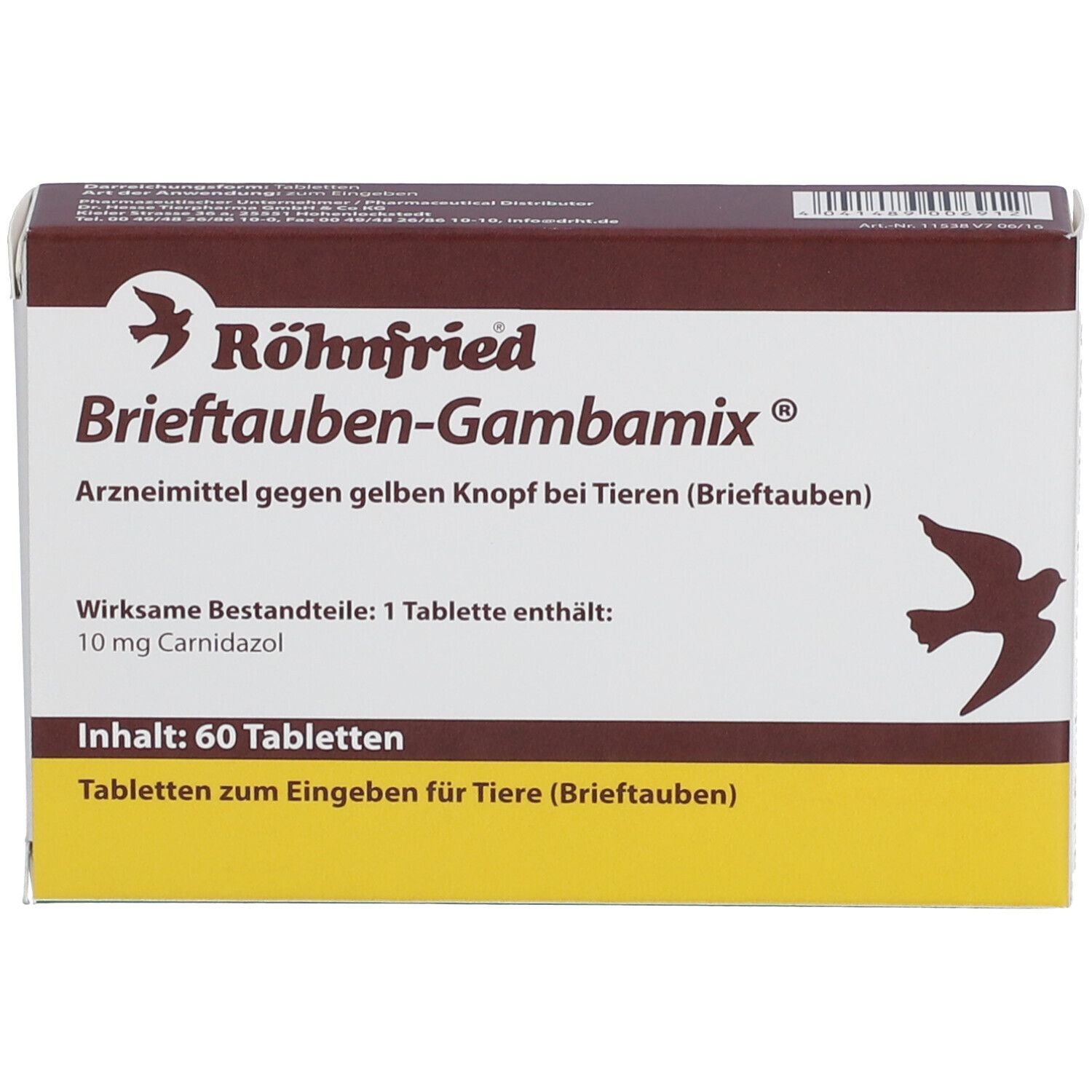 Brieftauben-Gambamix Tabletten
