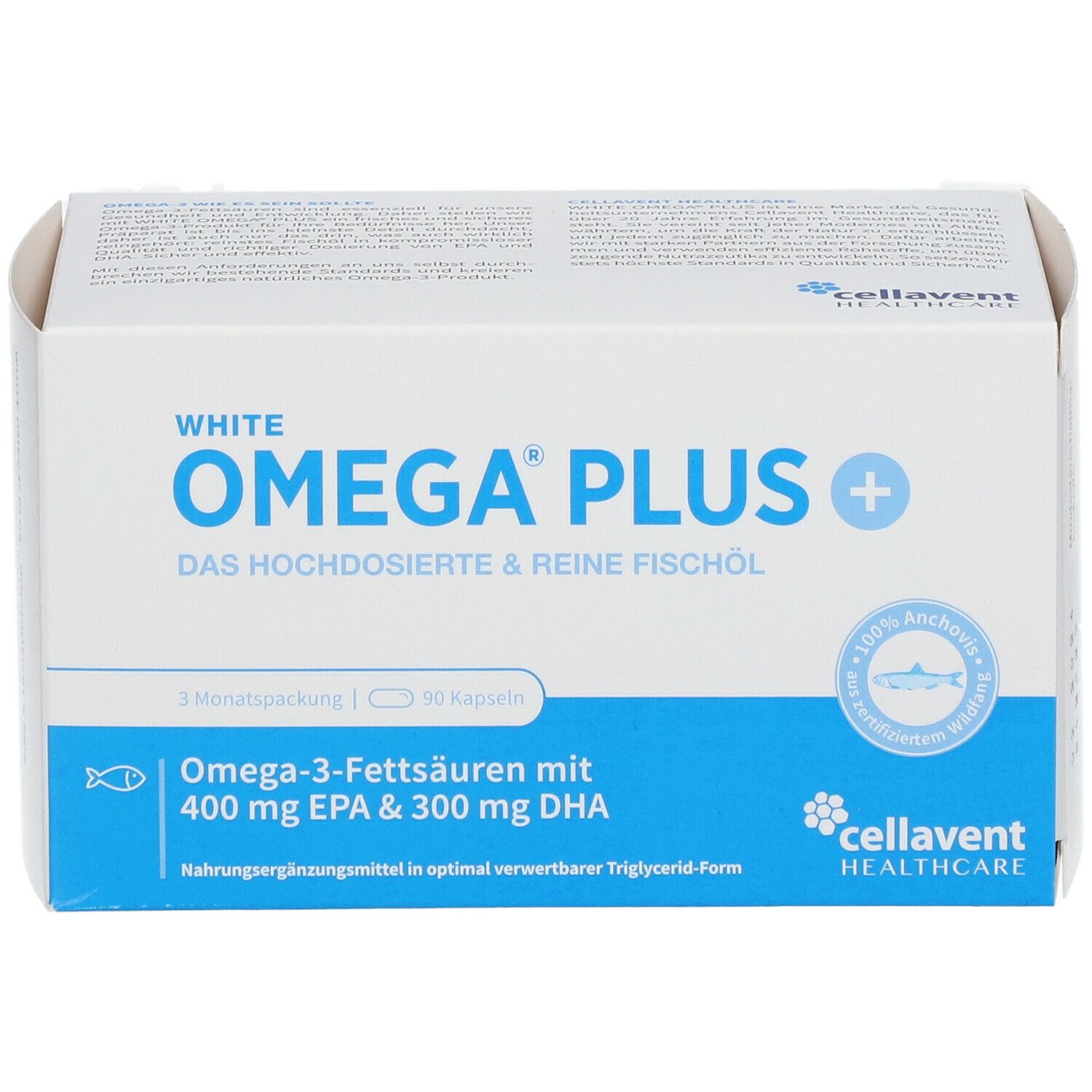 White Omega® PLUS – Reine Omega-3-Fischöl-Kapseln