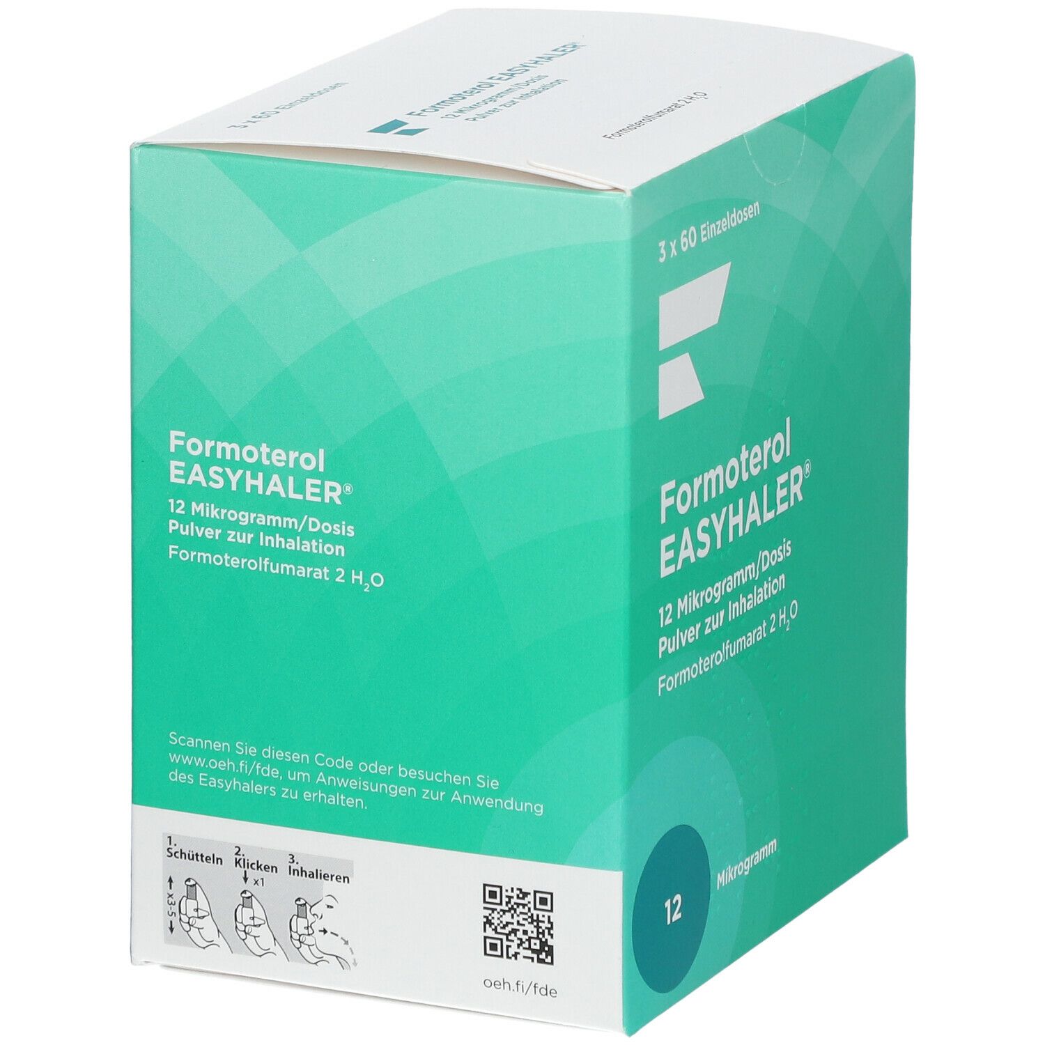 Formoterol Easyhaler 12 µg/Dosis P.z.Inh.3x60 ED 3 St Inhalationspulver