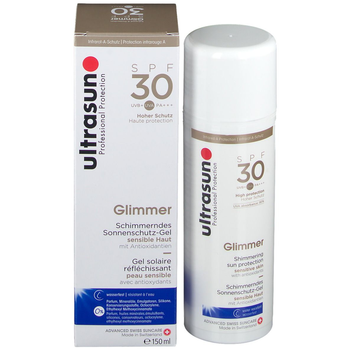 ultrasun Schimmerndes Sonnenschutz-Gel SPF30