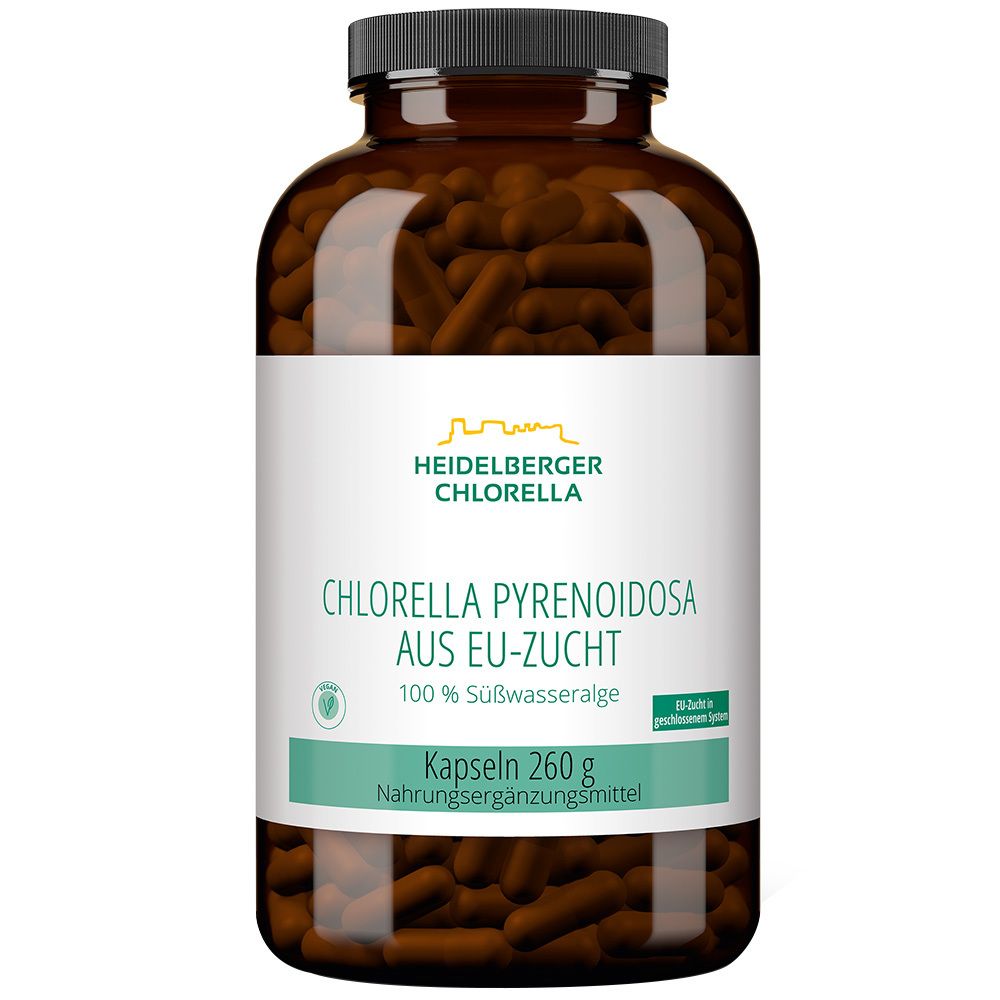 Heidelberger Chlorella® Chlorella Pyrenoidosa aus EU Zucht Kapseln