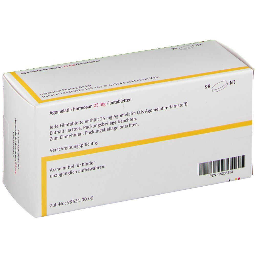 Agomelatin-Hormosan 25 mg