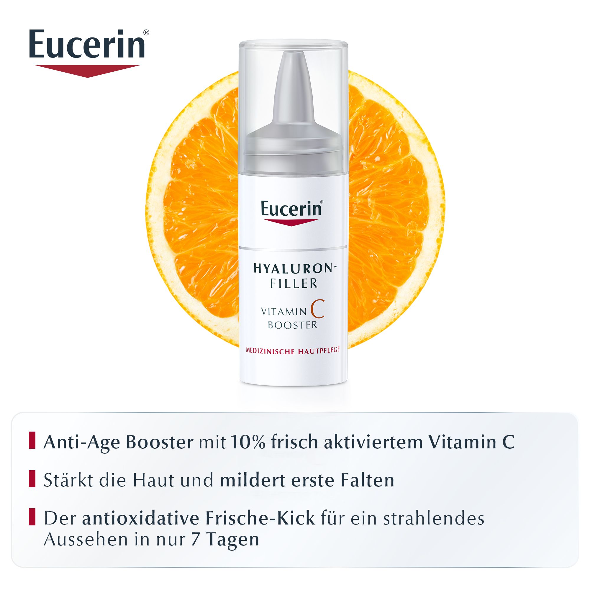 Eucerin® Hyaluron-Filler Vitamin C Booster Vorteilspack – Anti-Age Serum mit 10% frisch aktiviertem Vitamin C
