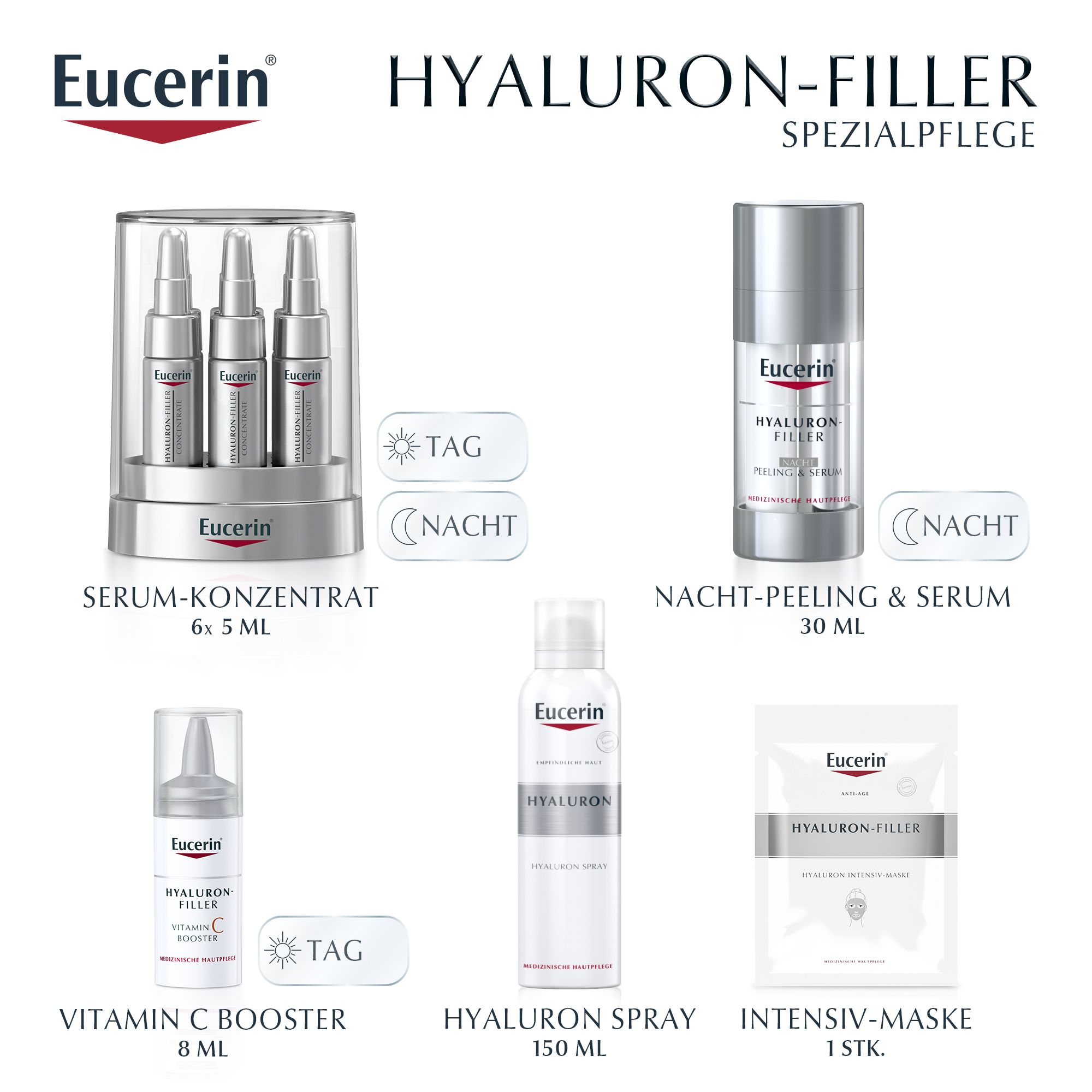 Eucerin® Hyaluron-Filler Vitamin C Booster Vorteilspack – Anti-Age Serum mit 10% frisch aktiviertem Vitamin C