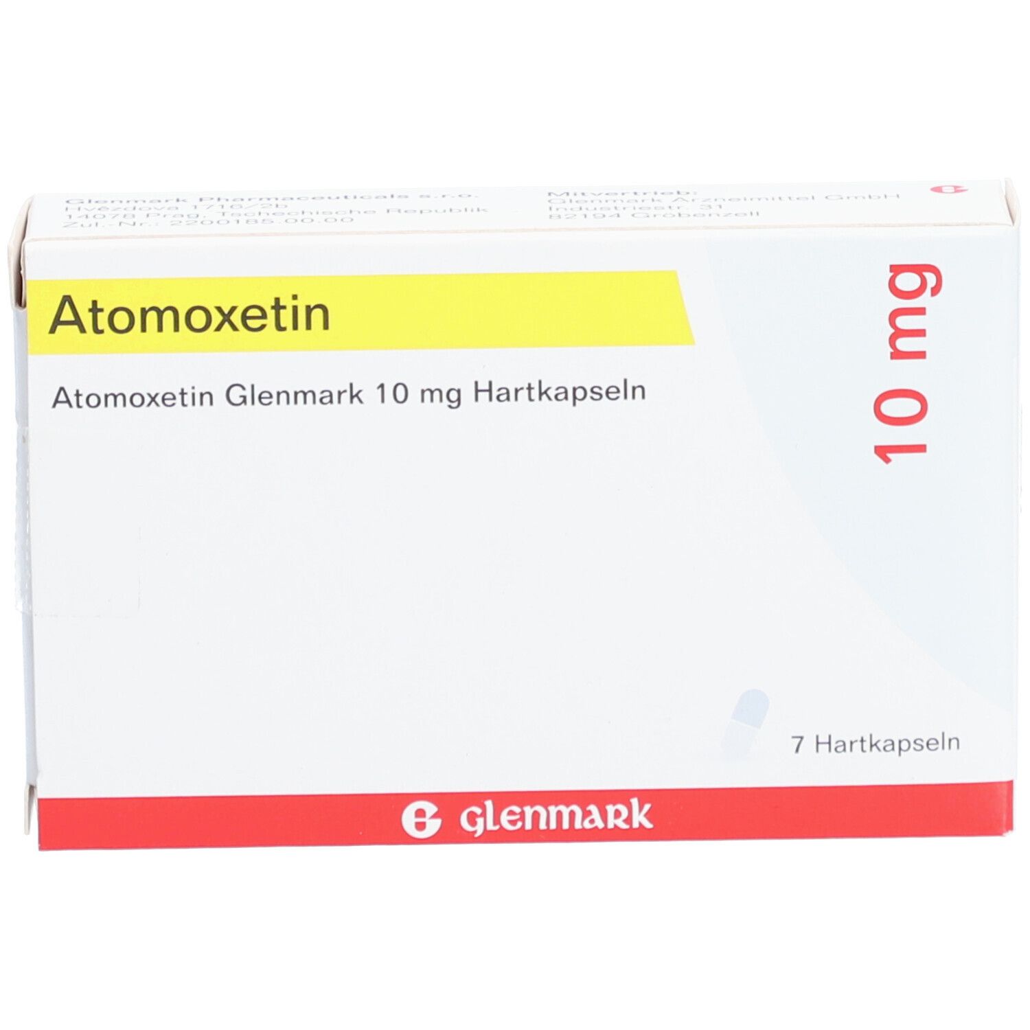 Atomoxetin Glenmark 10 mg 7 St mit dem ERezept kaufen Shop Apotheke