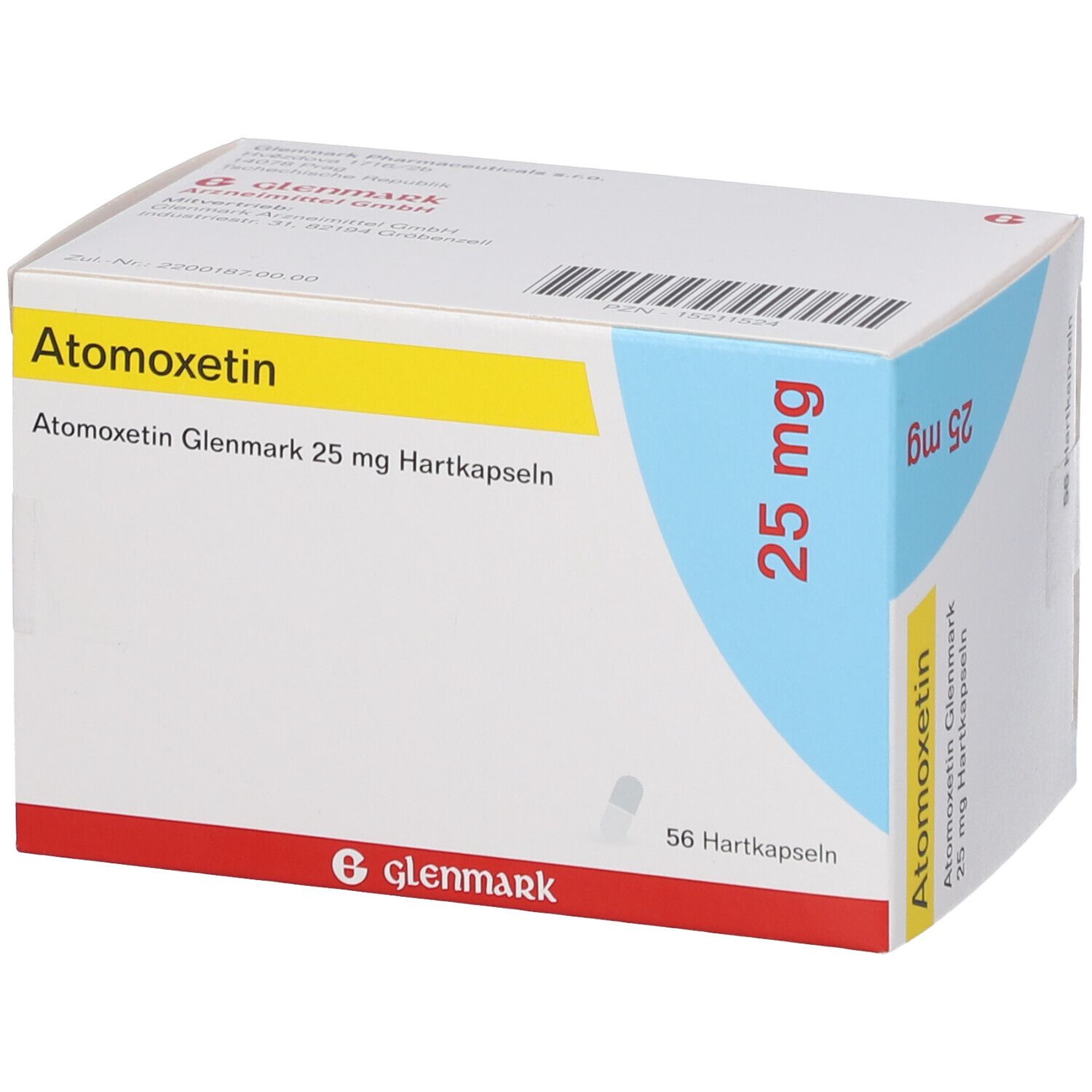Atomoxetin Glenmark 25 mg 56 St mit dem ERezept kaufen Shop Apotheke