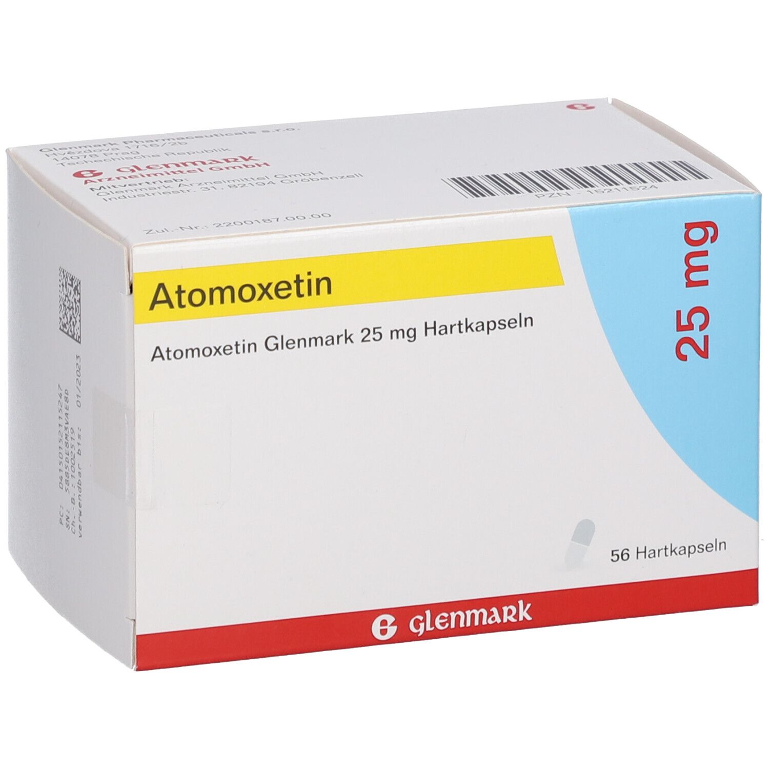 Atomoxetin Glenmark 25 mg 56 St mit dem ERezept kaufen Shop Apotheke