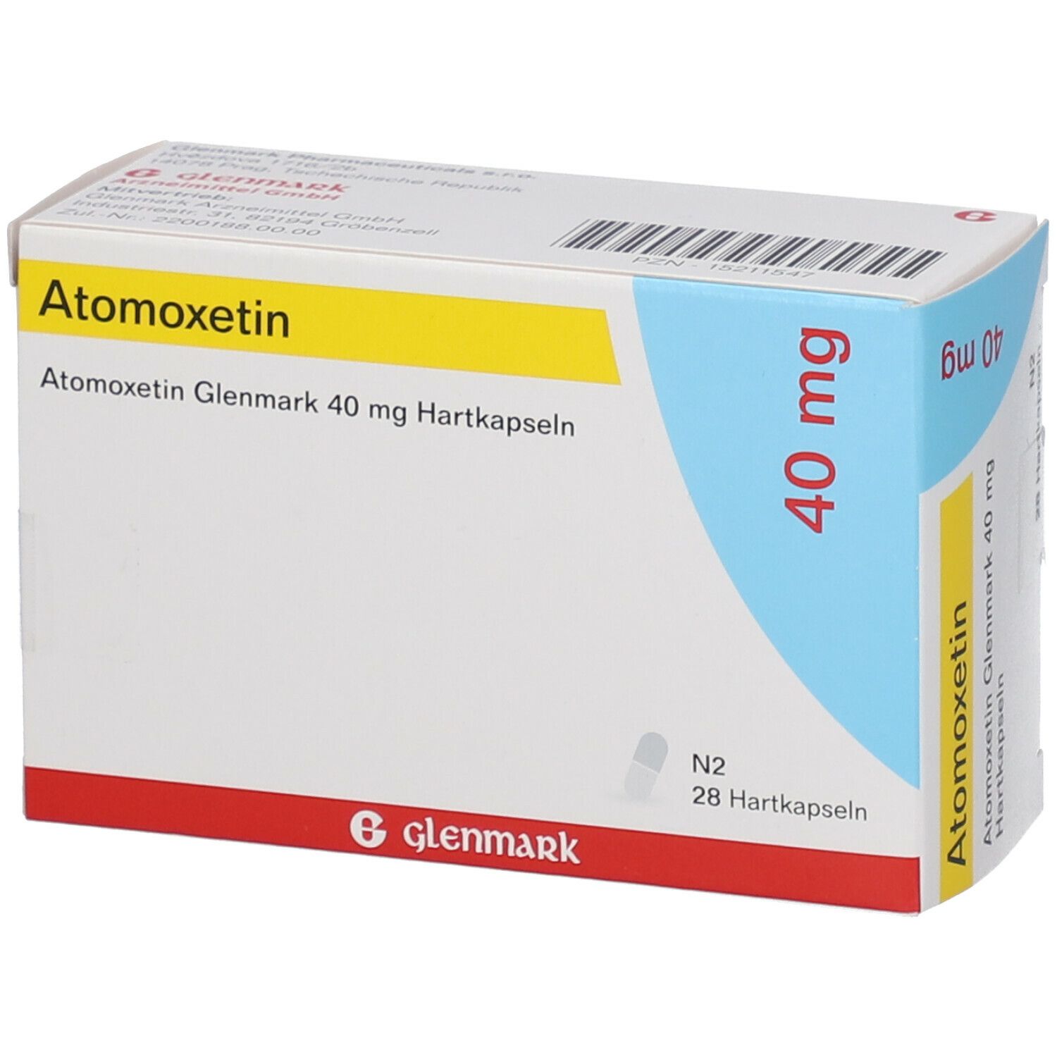 Atomoxetin Glenmark 40 mg 28 St mit dem ERezept kaufen Shop Apotheke