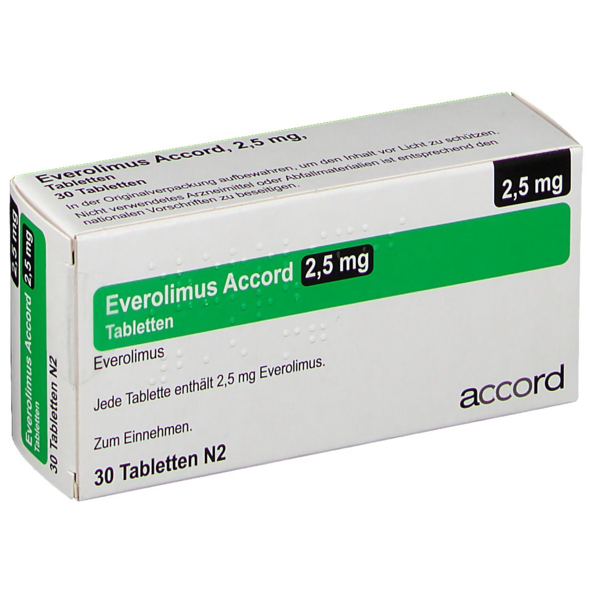 Everolimus Accord 2,5 mg