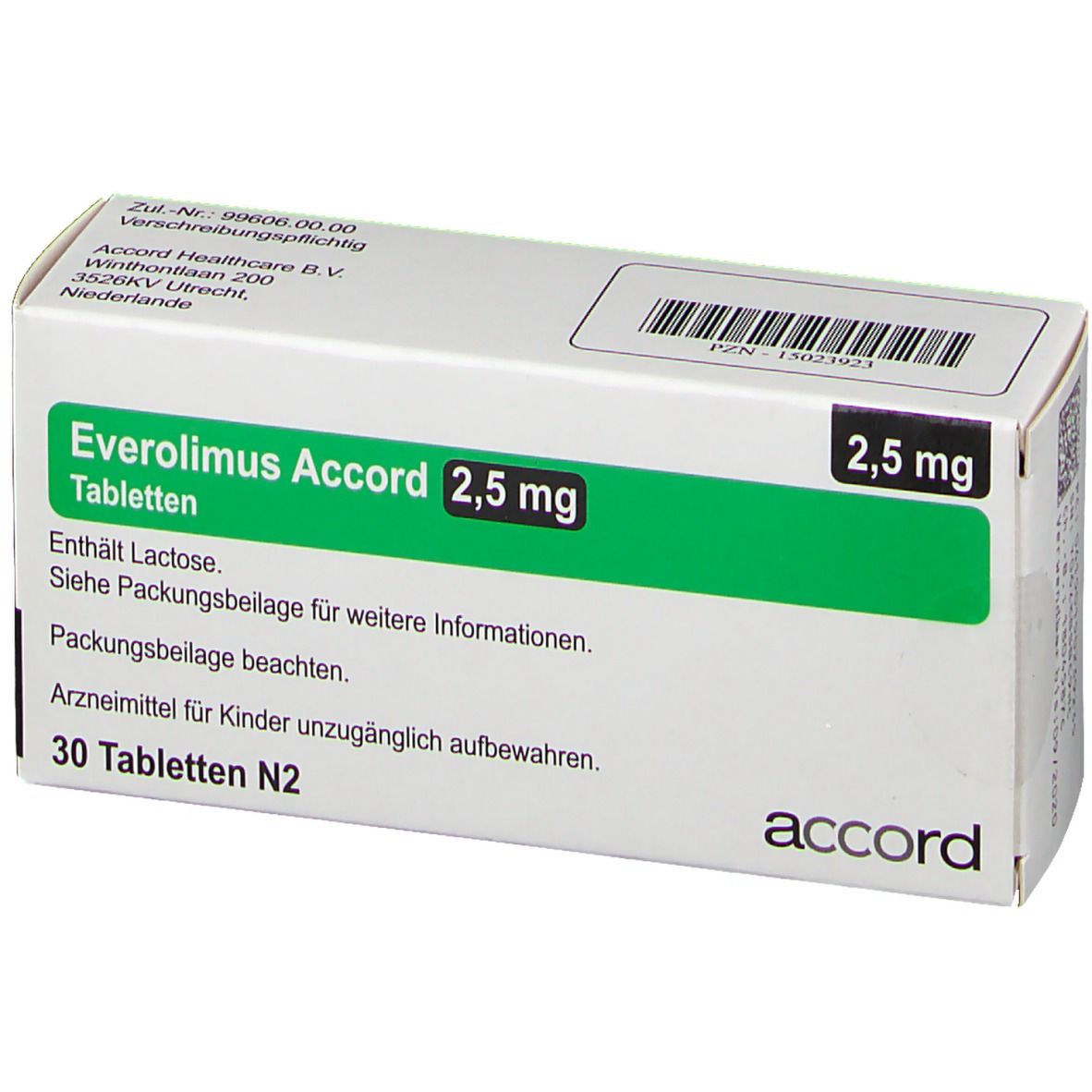 Everolimus Accord 2,5 mg
