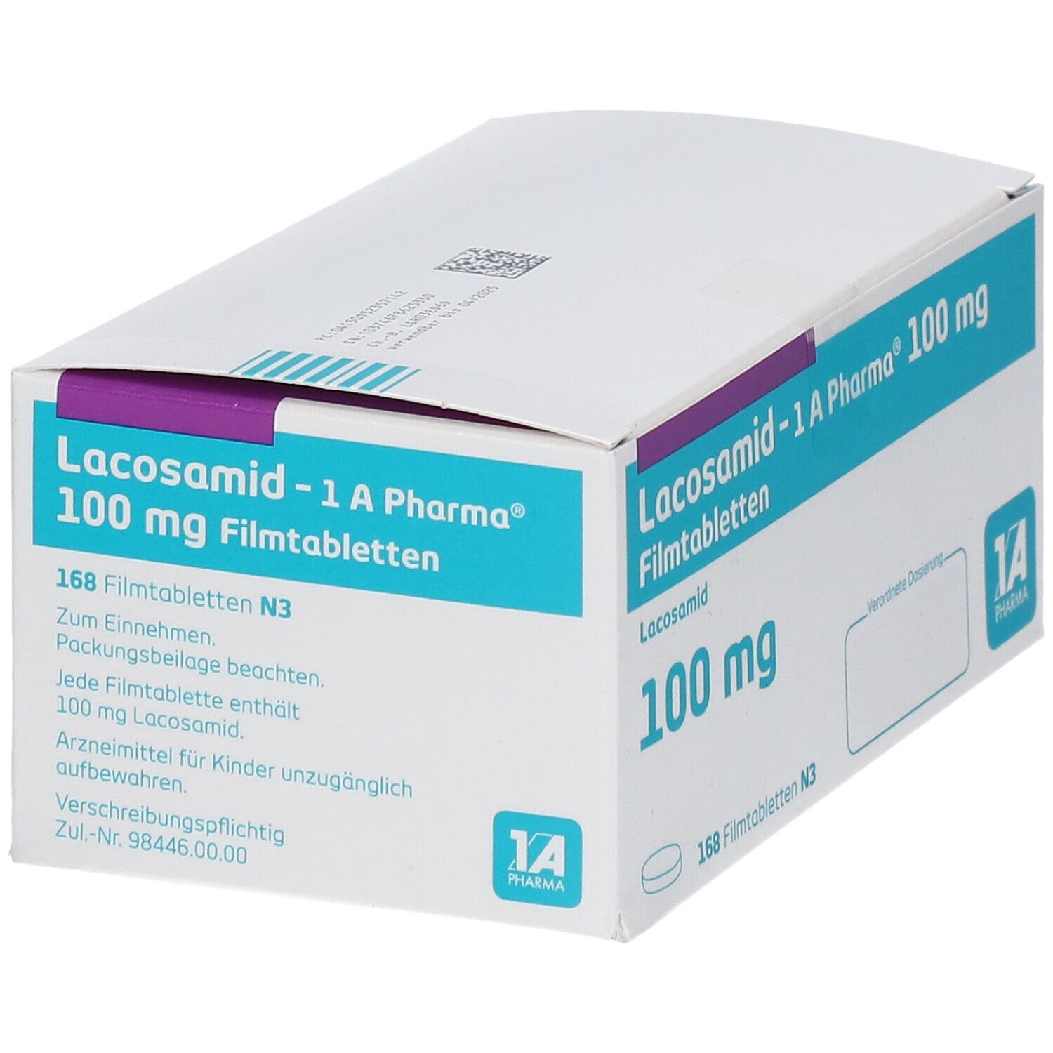 Lacosamid-1A Pharma 100 mg Filmtabletten 14 St